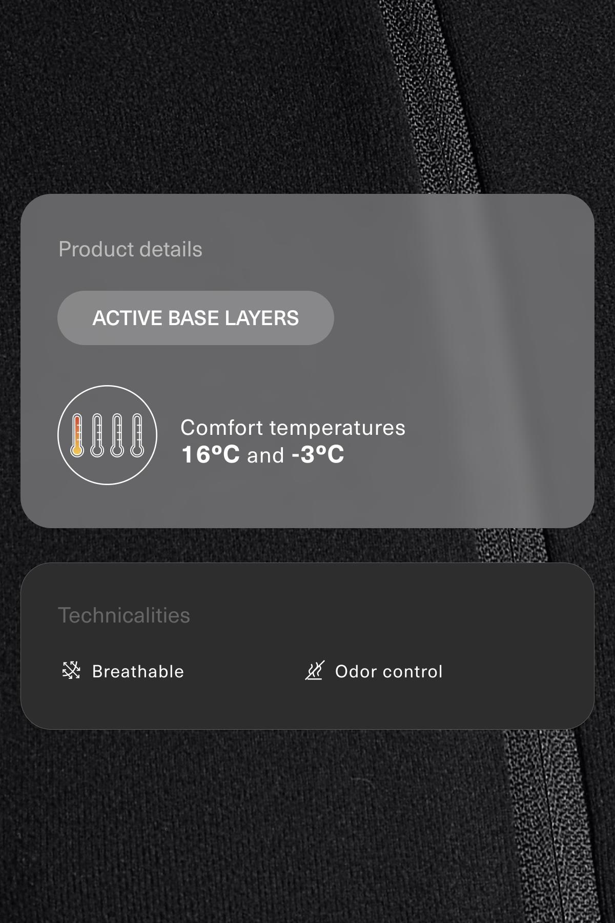 Thermal base layer jumpsuit — BLACK