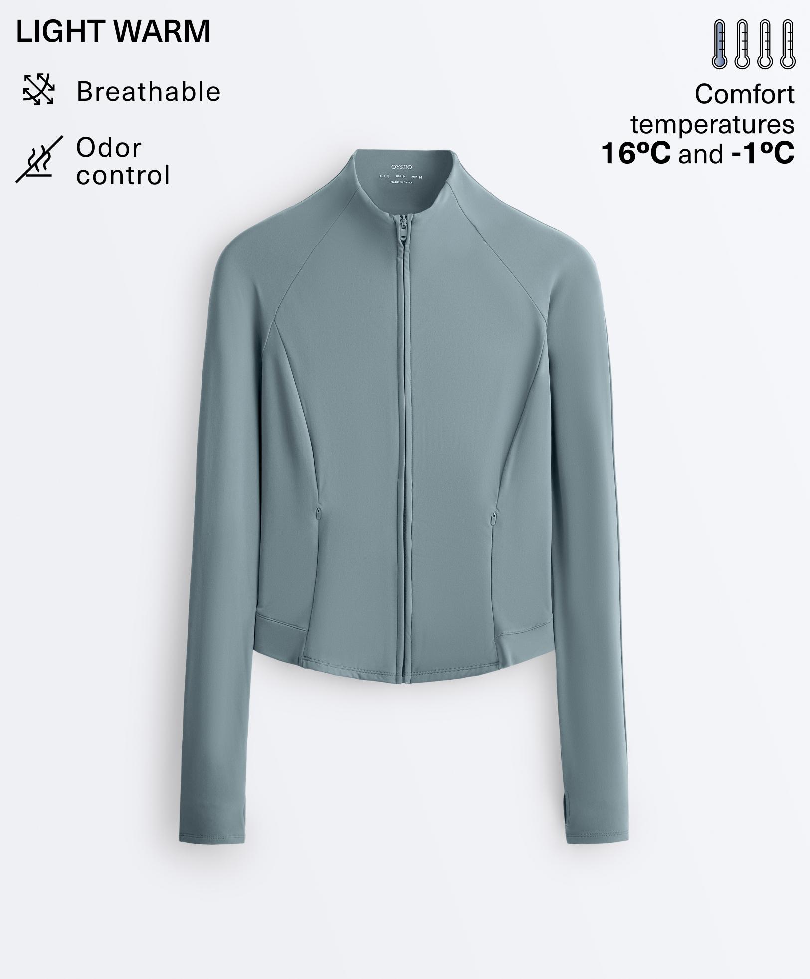 Light warm technical jacket — DARK GREY-BLUE