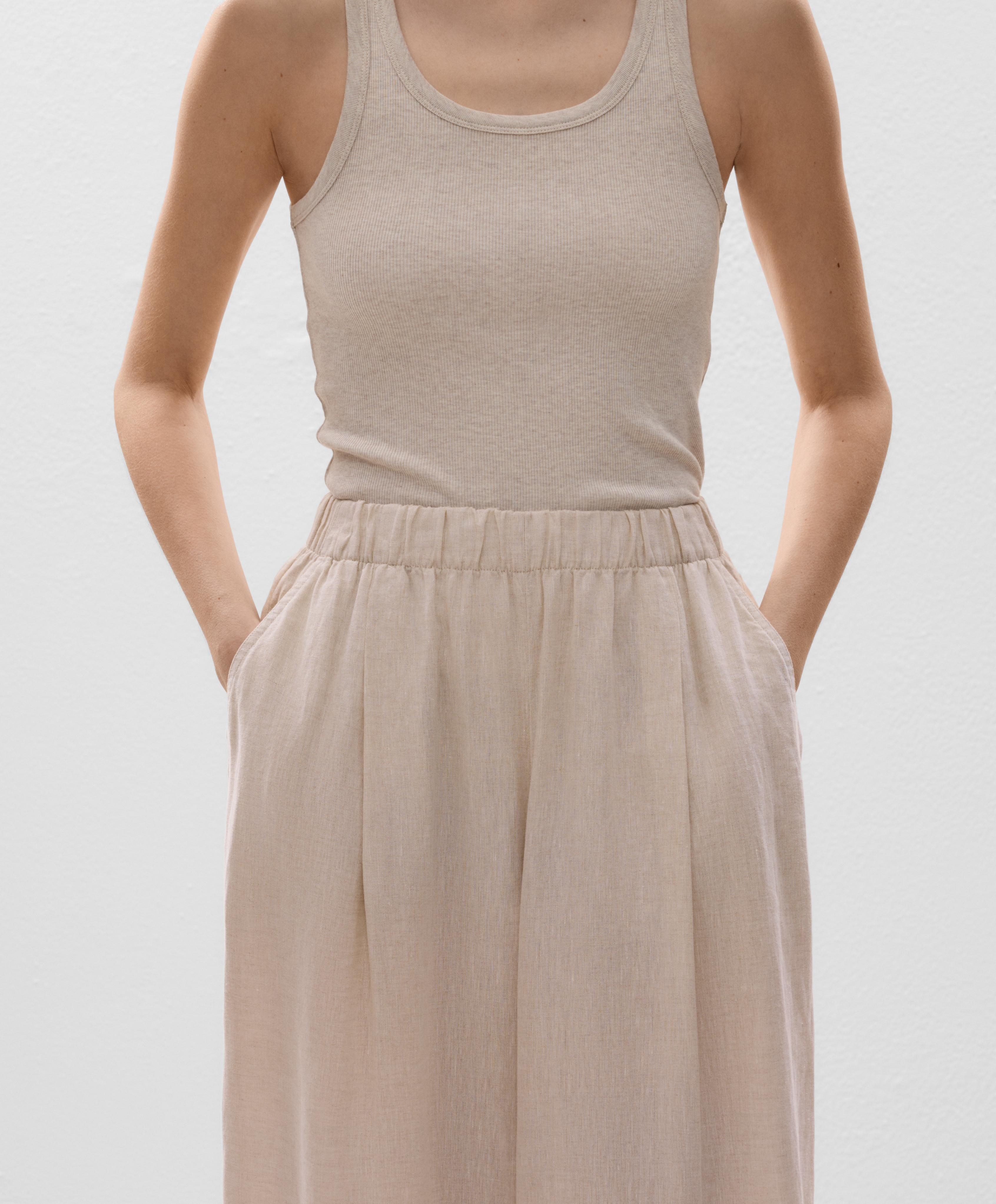 100% linen wide-leg trousers 100% linen wide-leg trousers