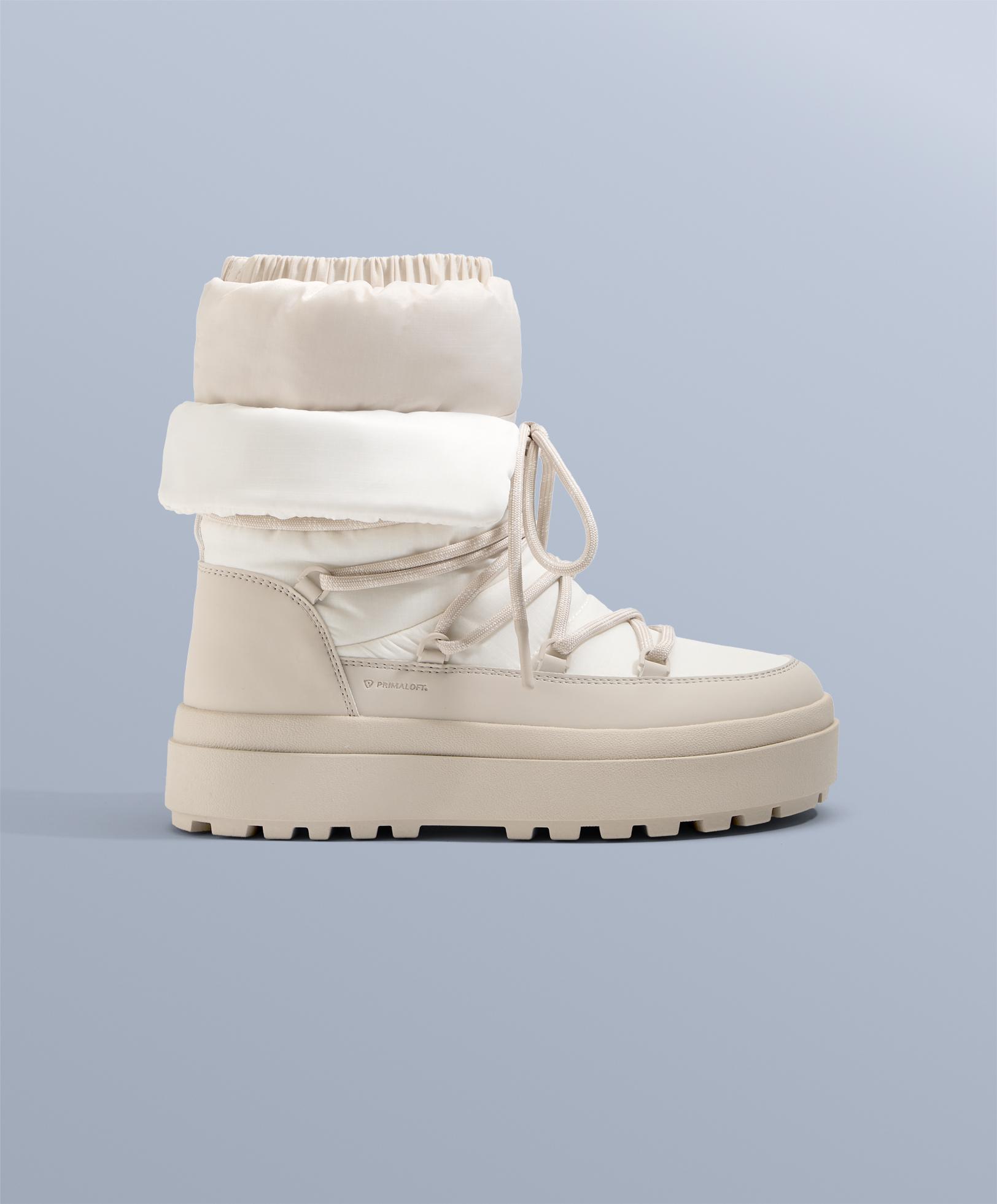 Combined lace-up boot — MINK