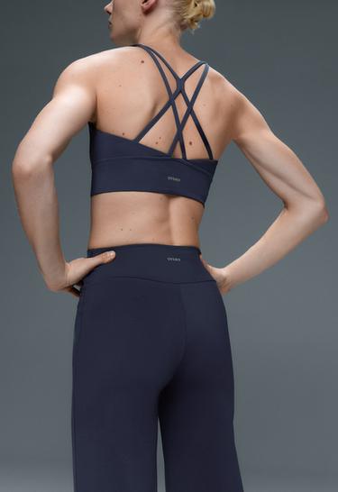 High-rise Comfortlux straight-leg trousers — NAVY BLUE 5