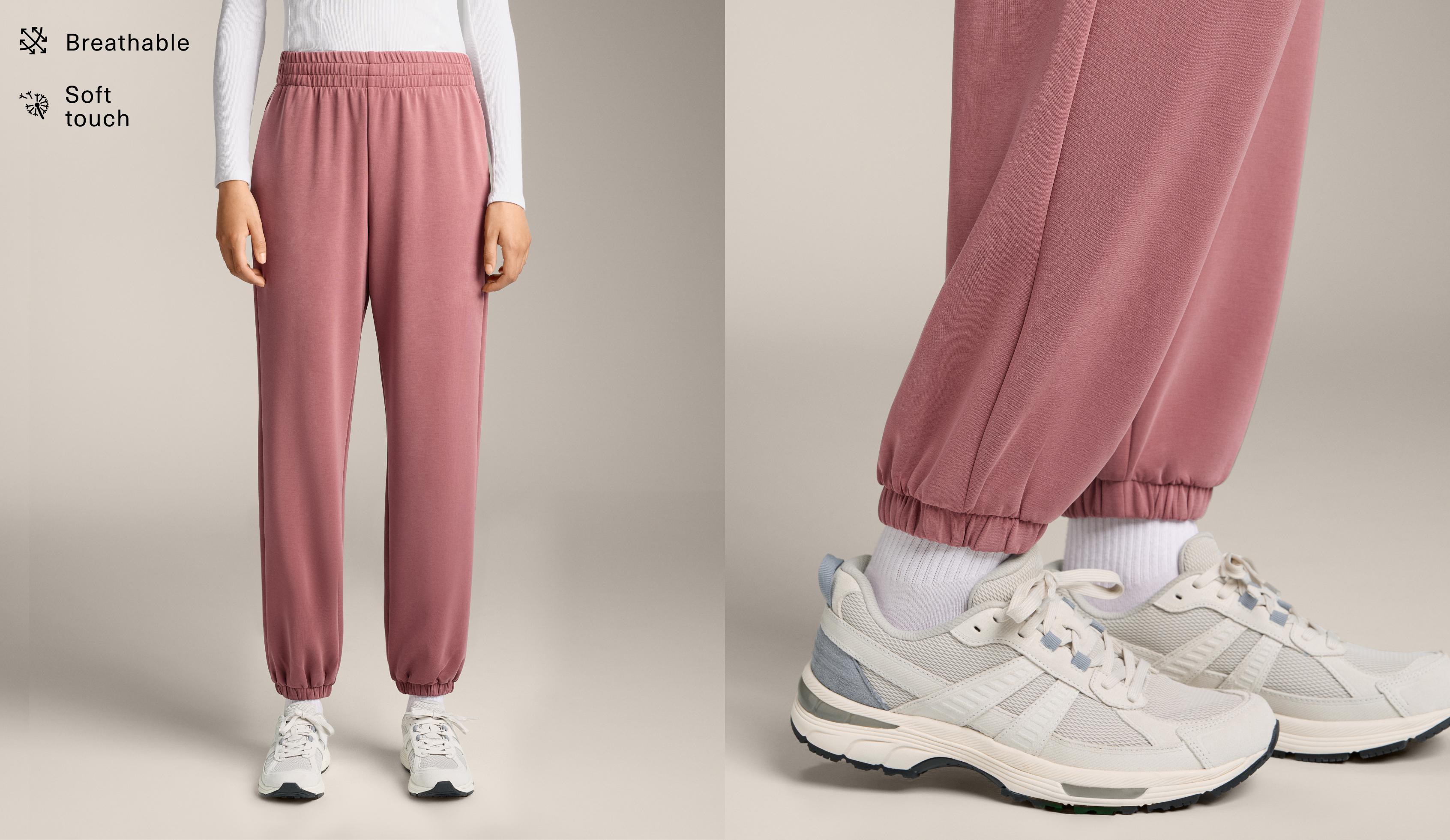 Nohavice jogger s modalom, jemné na dotyk