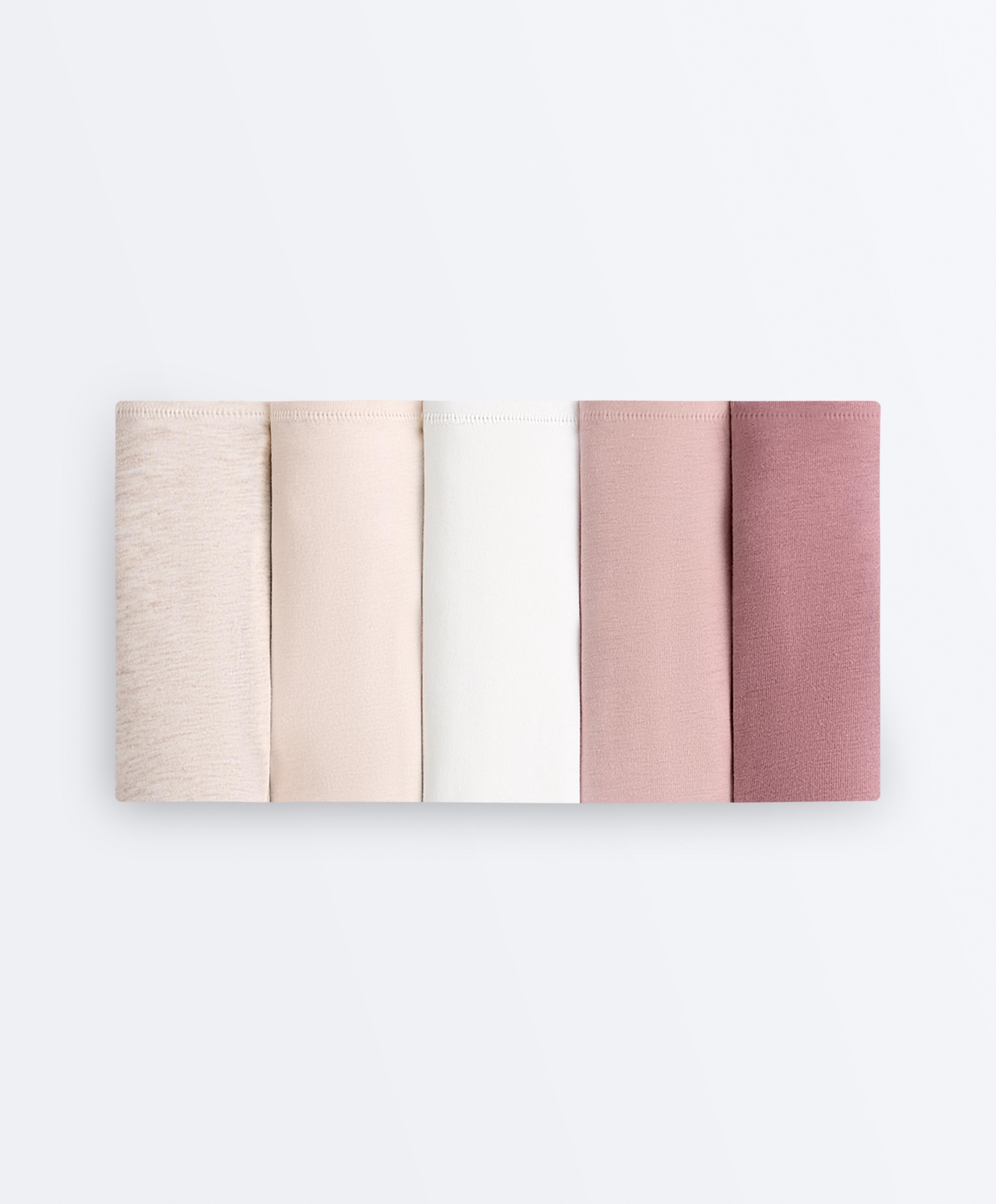 5 cotton blend classic briefs — PASTEL PINK