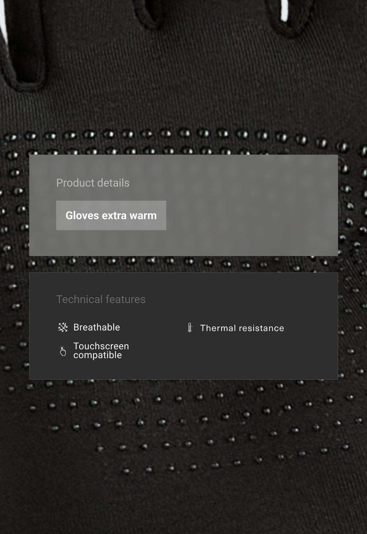 Technical gloves — BLACK