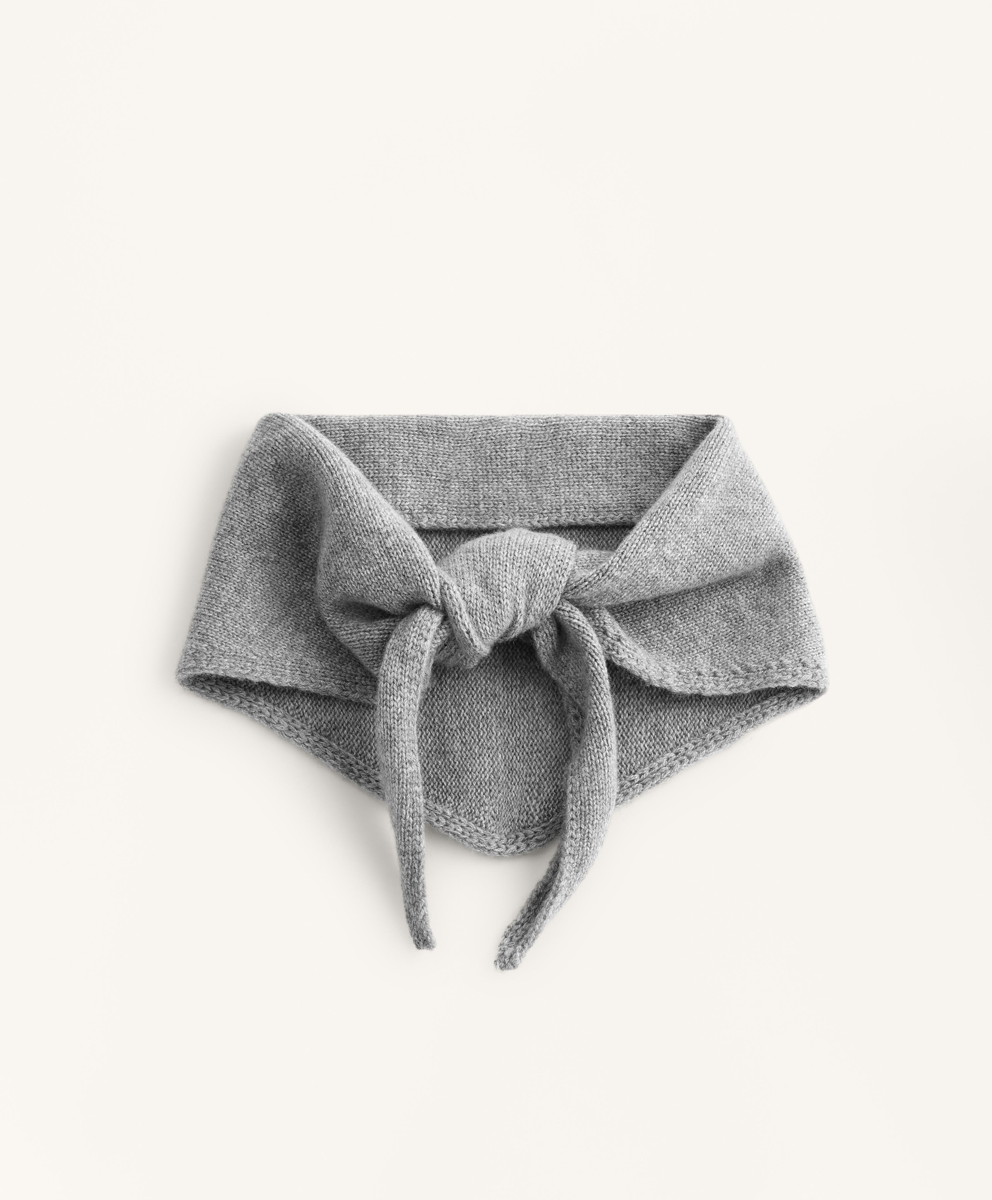 Bandana aus Strick mit 90 % Wolle und 10 % Kaschmir