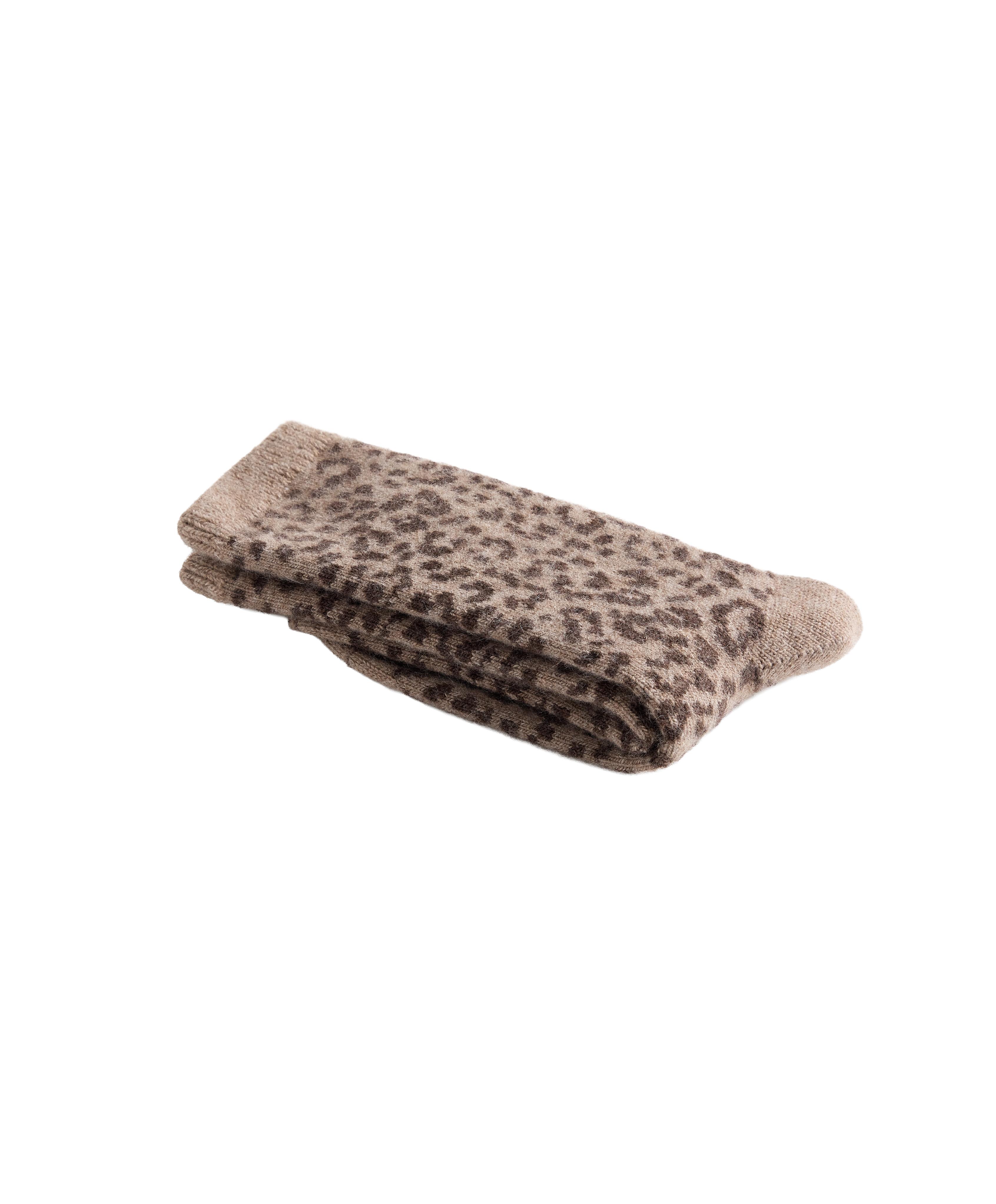 Classic socks in 19% cashmere 12% wool — TAN MELANGE