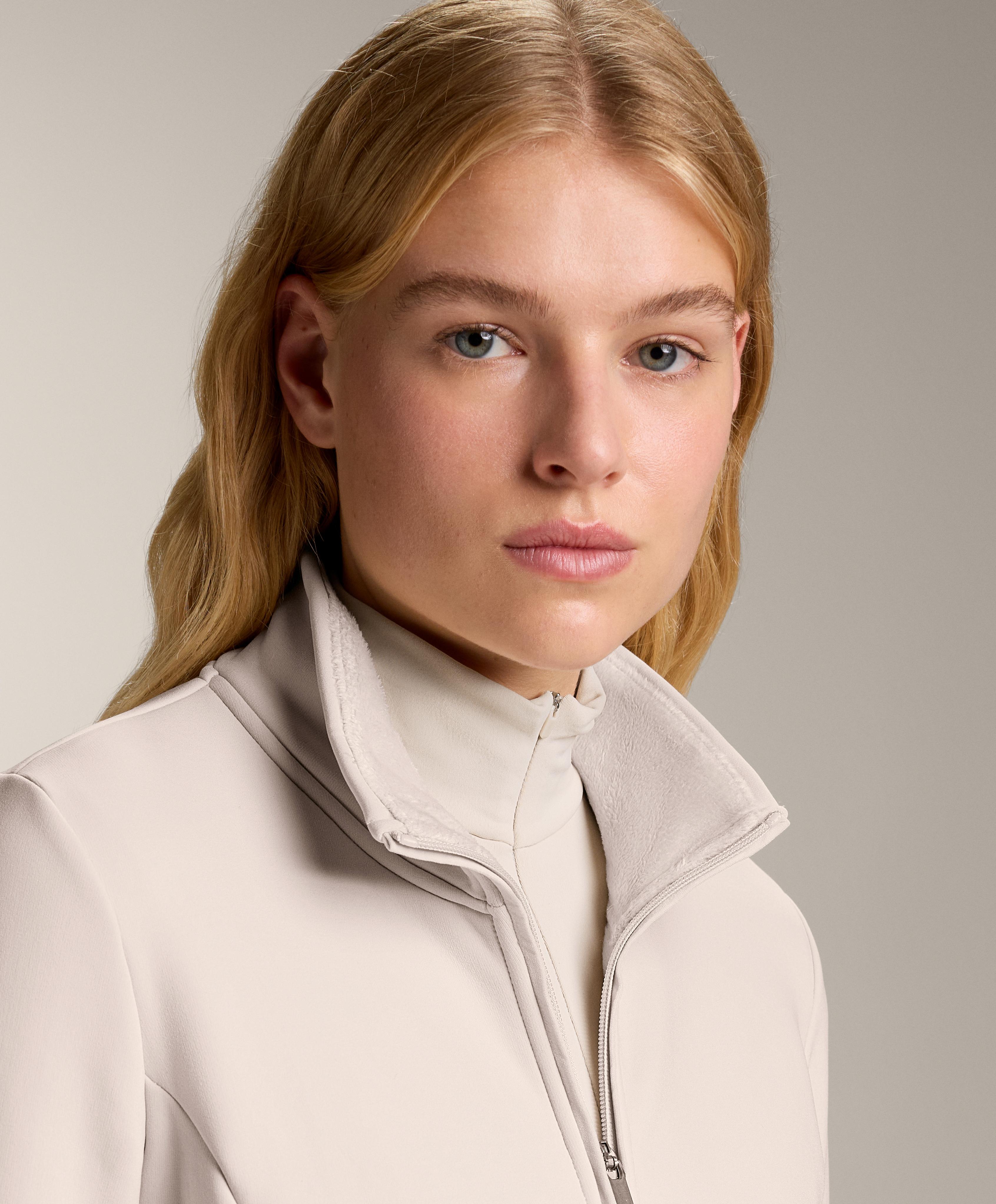 Long super extra warm seamless technical jacket — PALE MINK