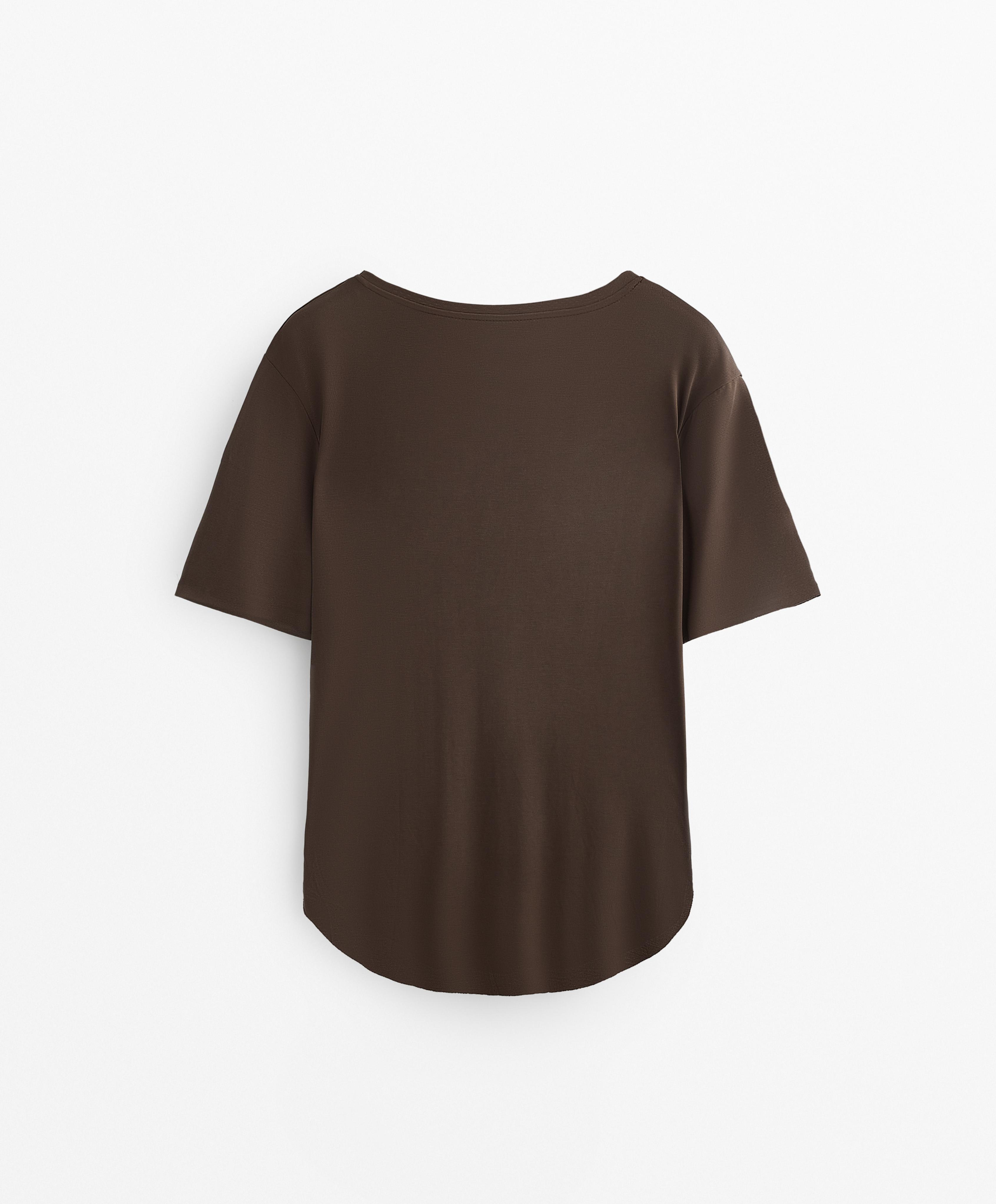 Modal blend short-sleeved T-shirt