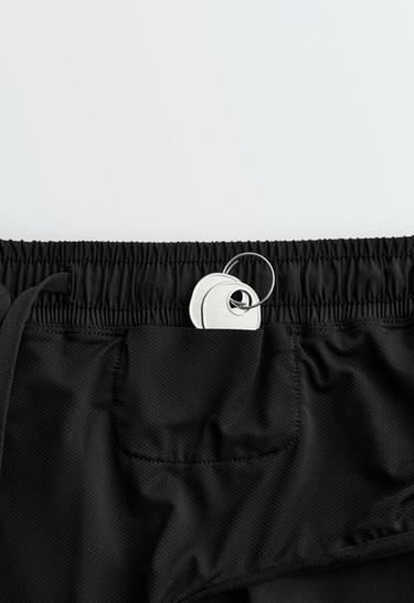 6cm mid-rise technical shorts — BLACK 11