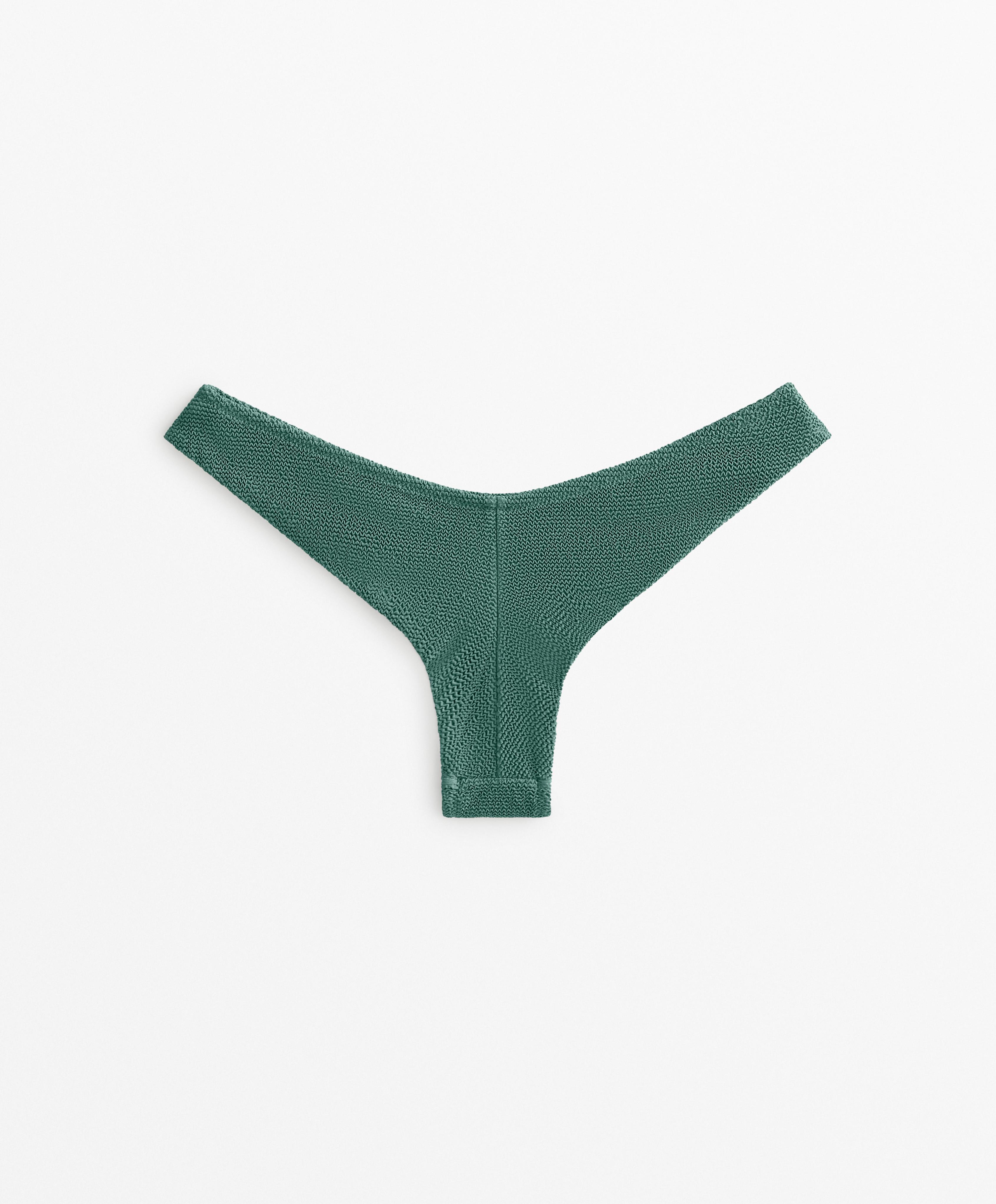 Bikini braga brasileña crinkle corte U