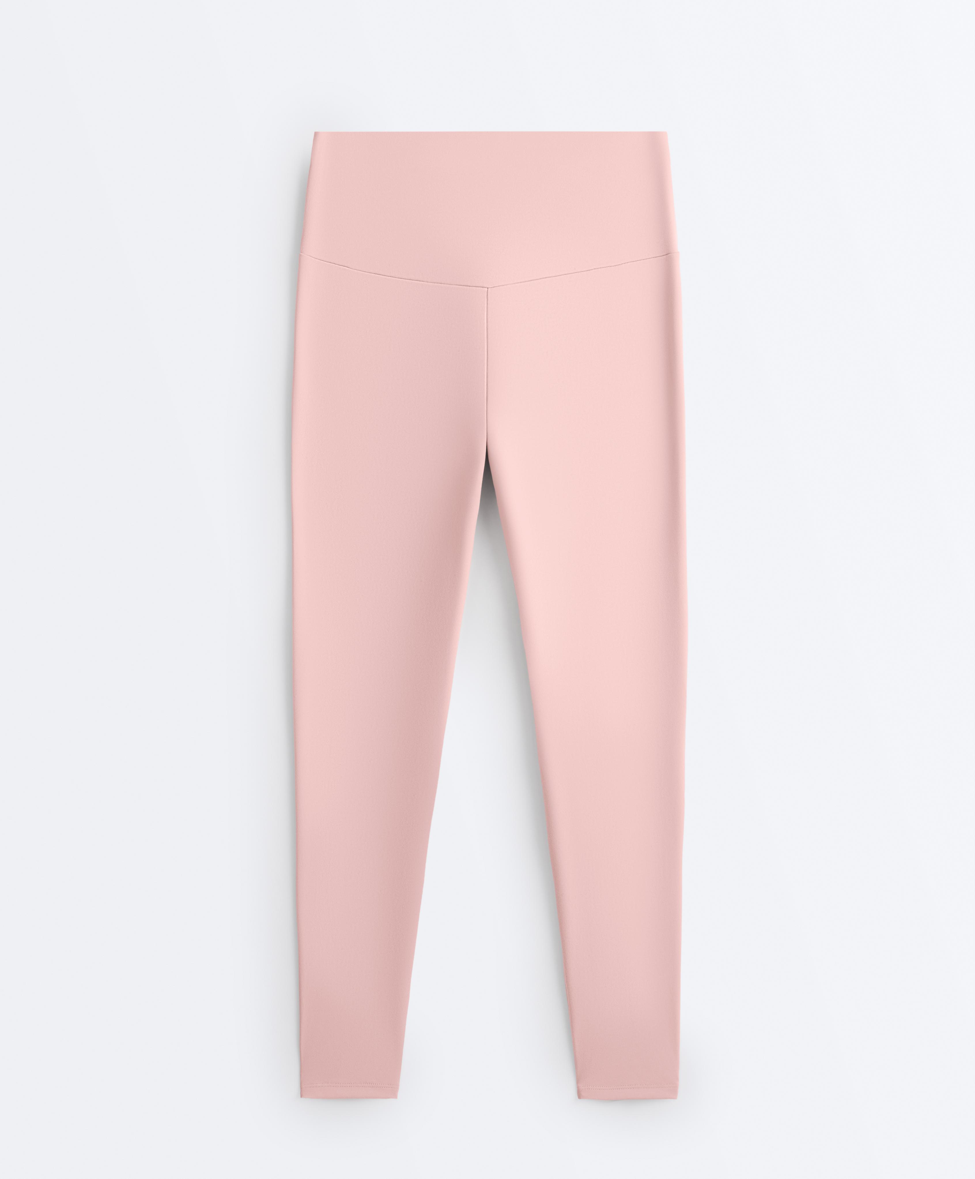 Comfortlux high-waisted ankle-length leggings — NUDE PINK