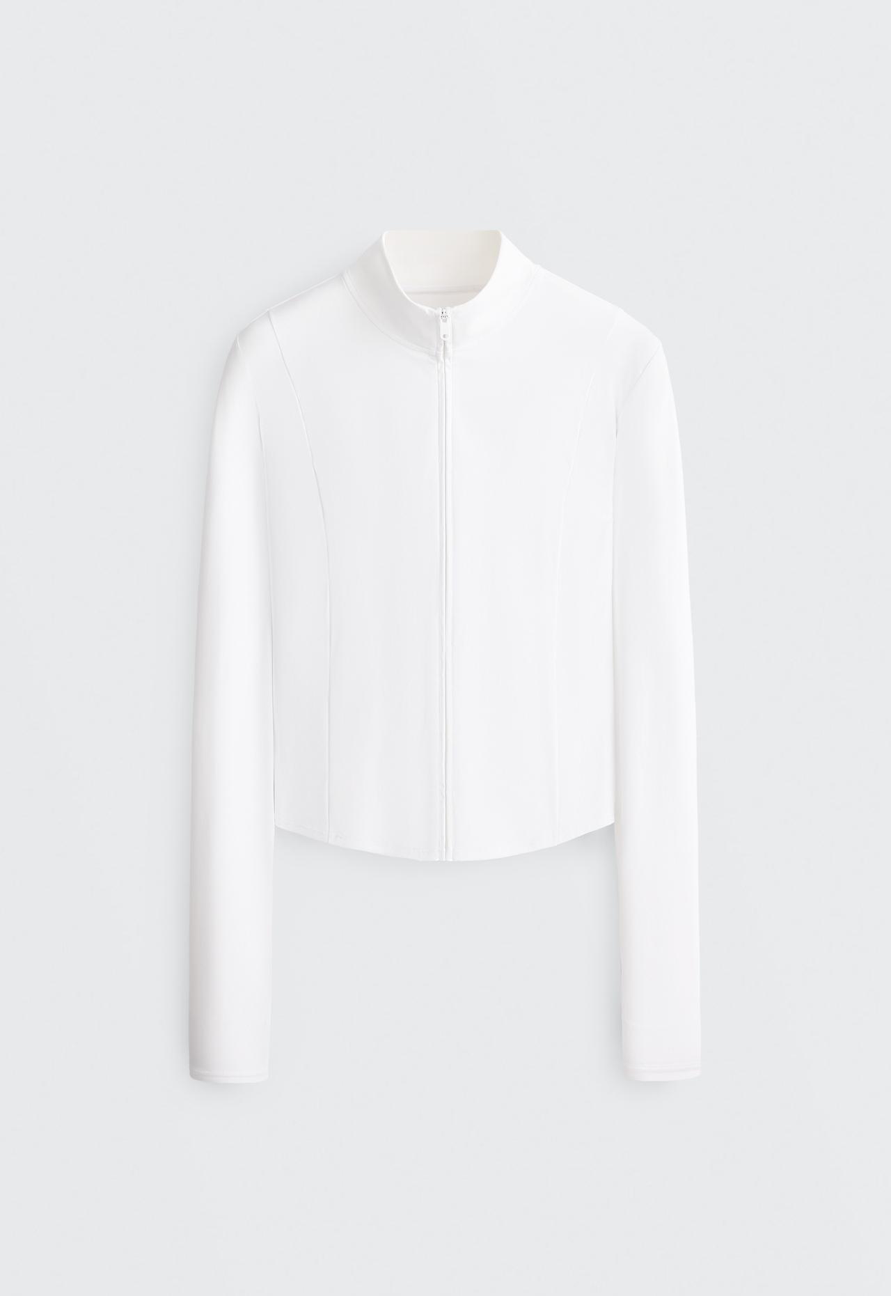 Short Light Touch technical jacket — WHITE 