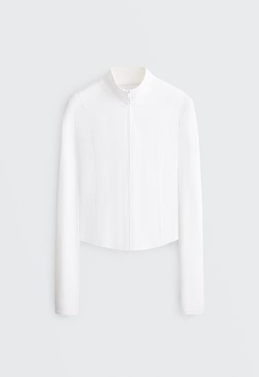 Short Light Touch technical jacket — WHITE  9