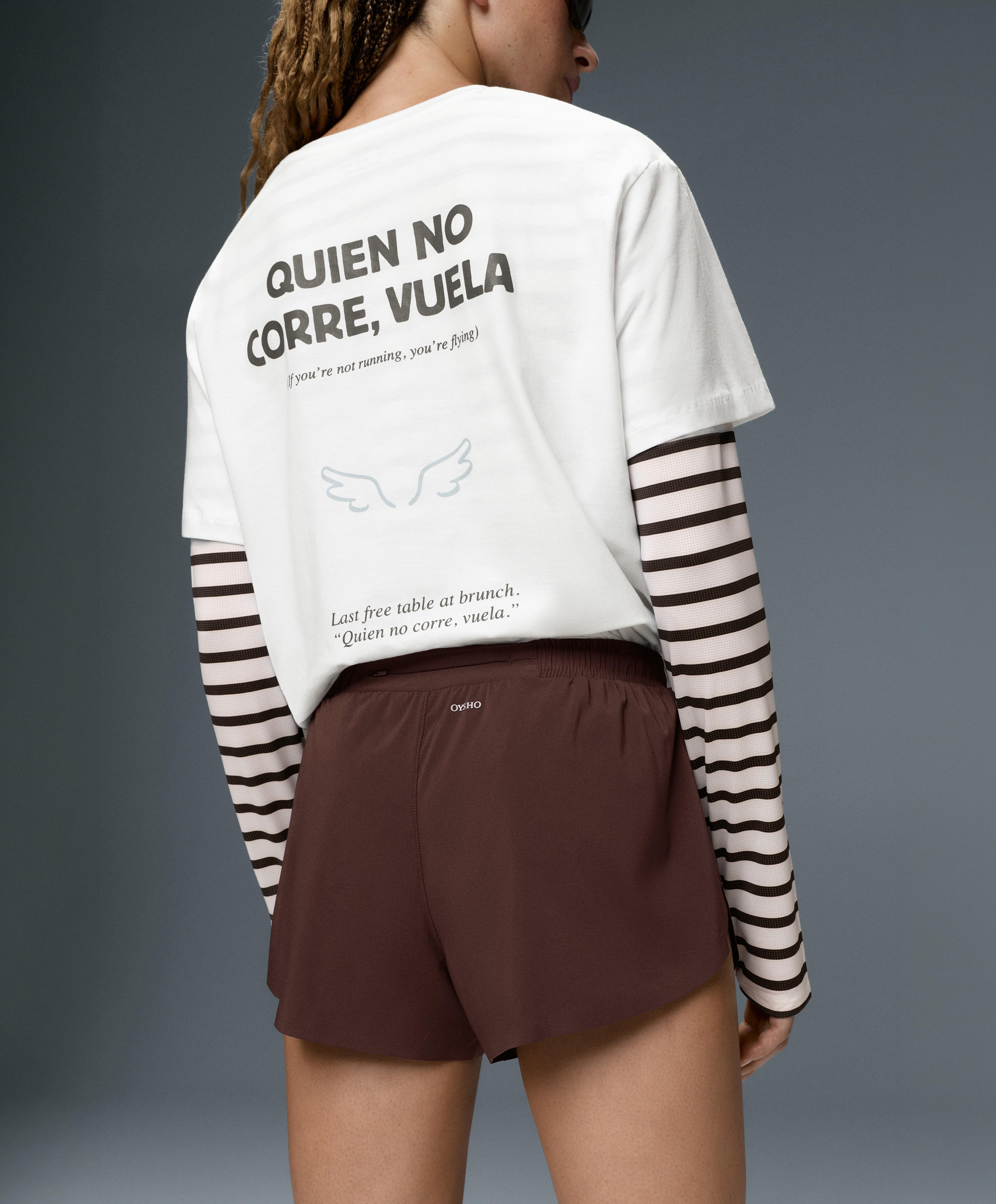 6cm low-rise technical shorts — CHOCOLATE