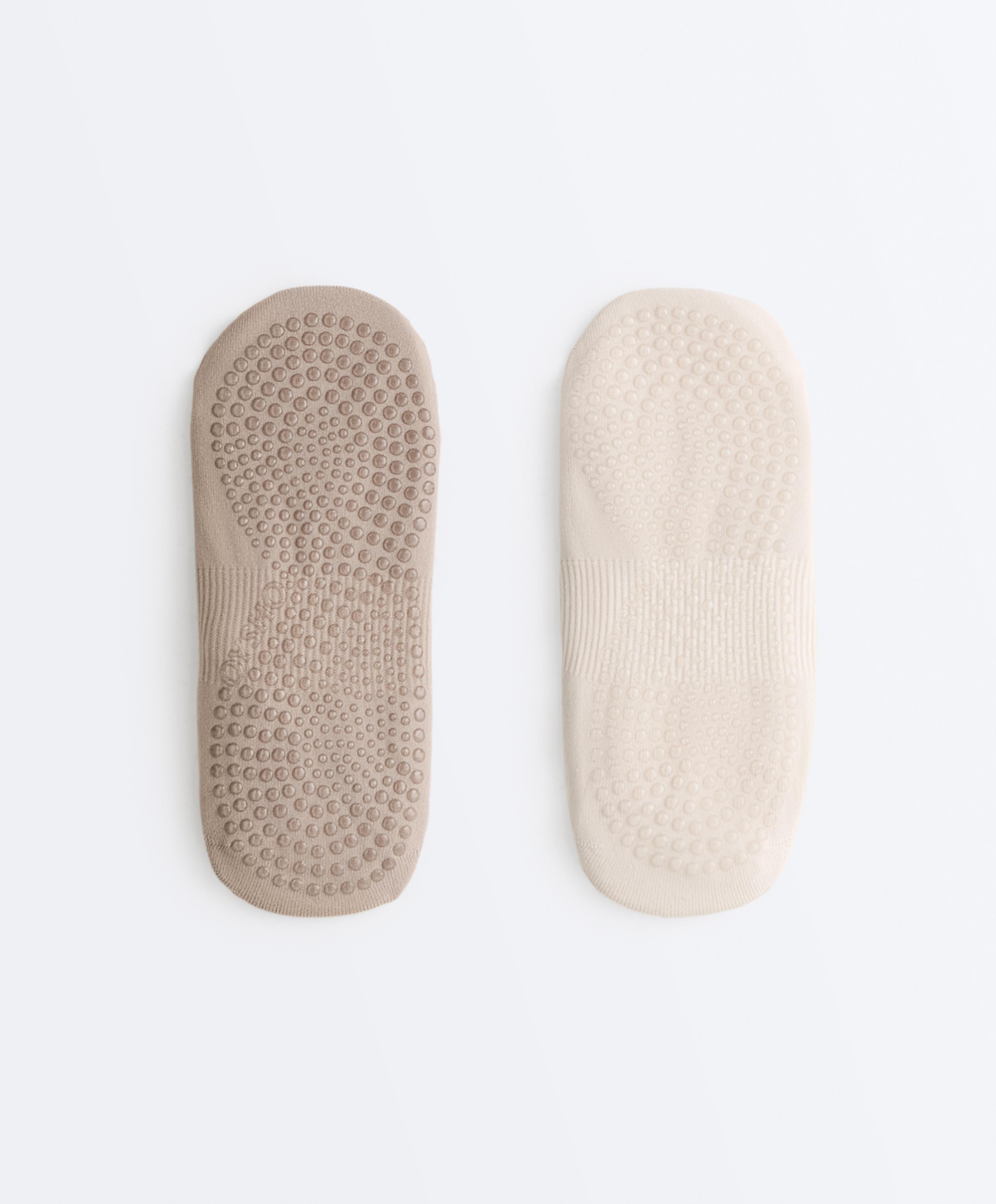Chaussettes de yoga avec poignées, 3 paires de Maroc Chaussettes de yoga avec poignées, 3 paires de Maroc