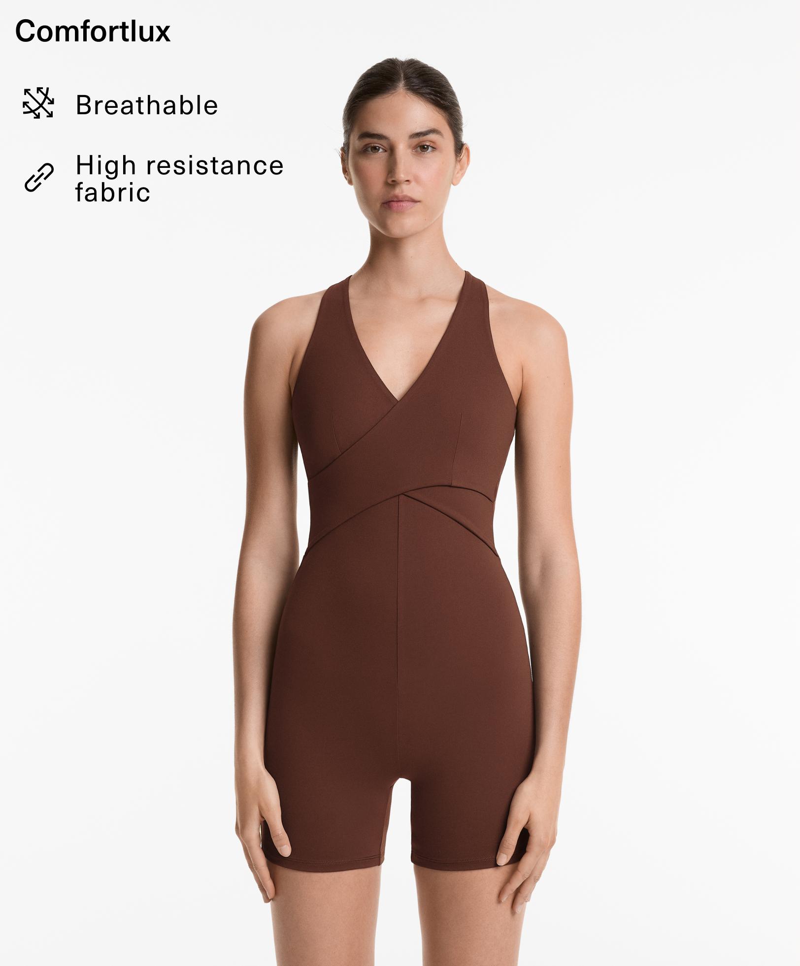 Comfortlux short crossover jumpsuit