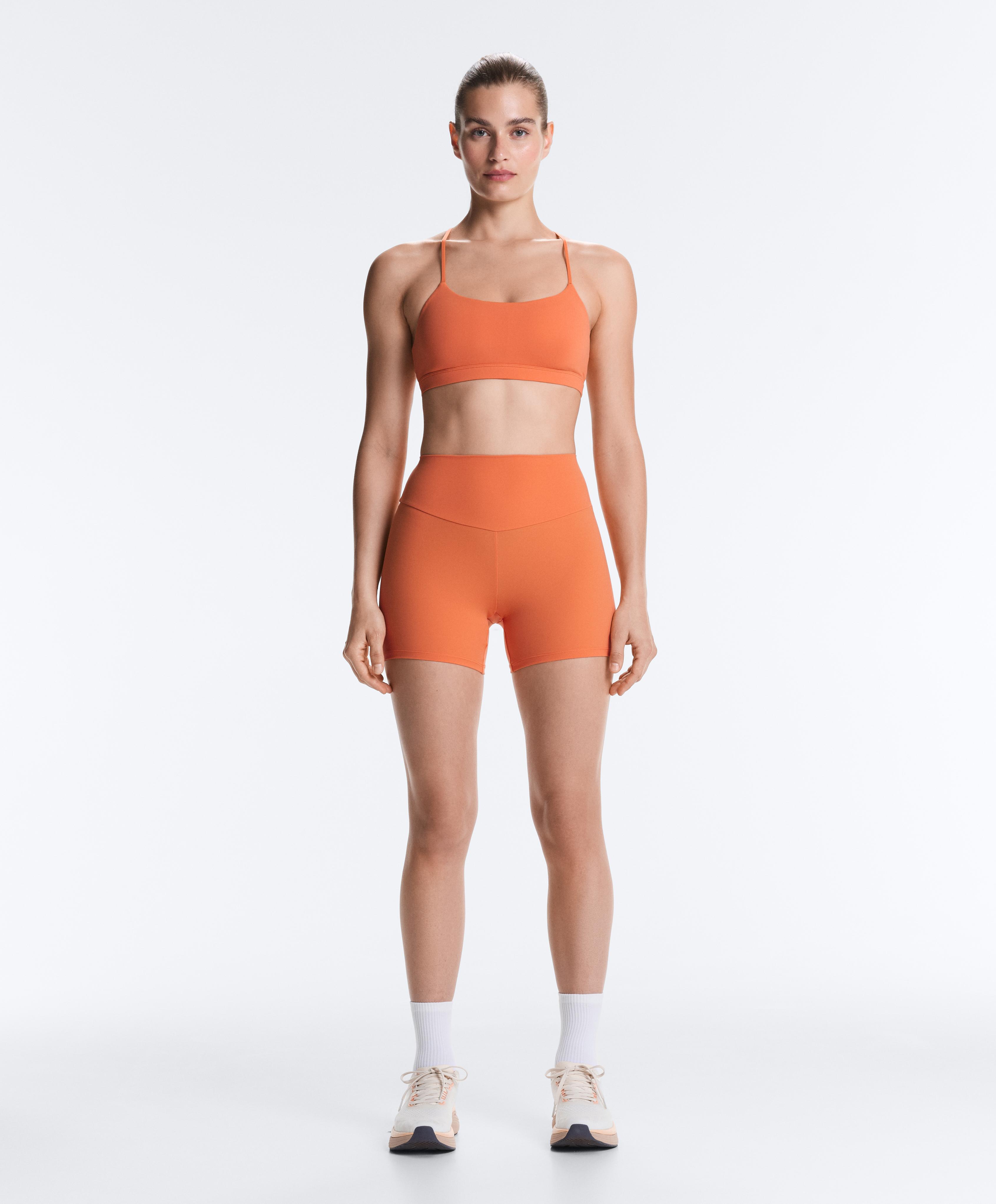 Low-support Comfortlux sports bra with straps — WASHED ORANGE