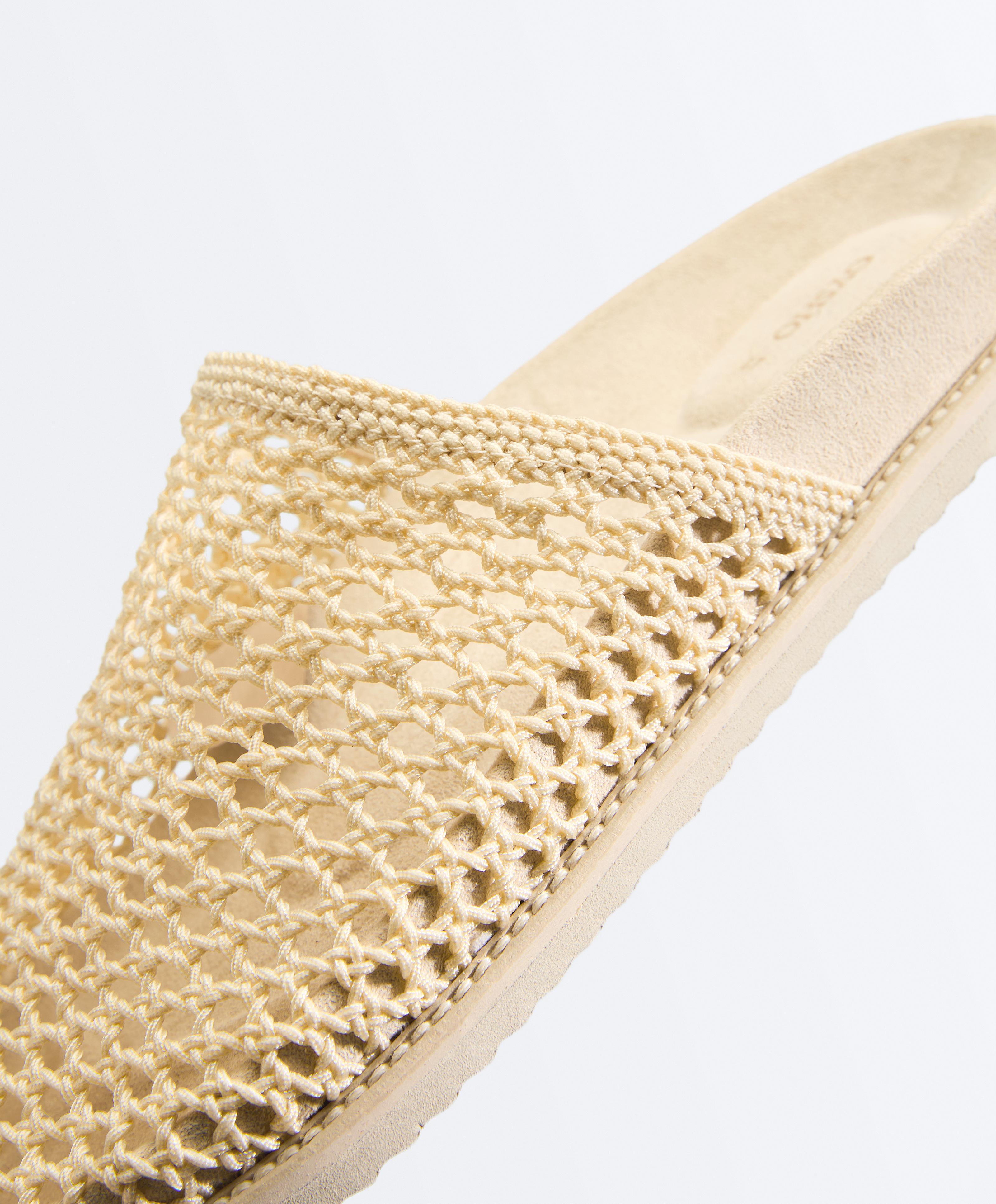 Braided clogs — ECRU
