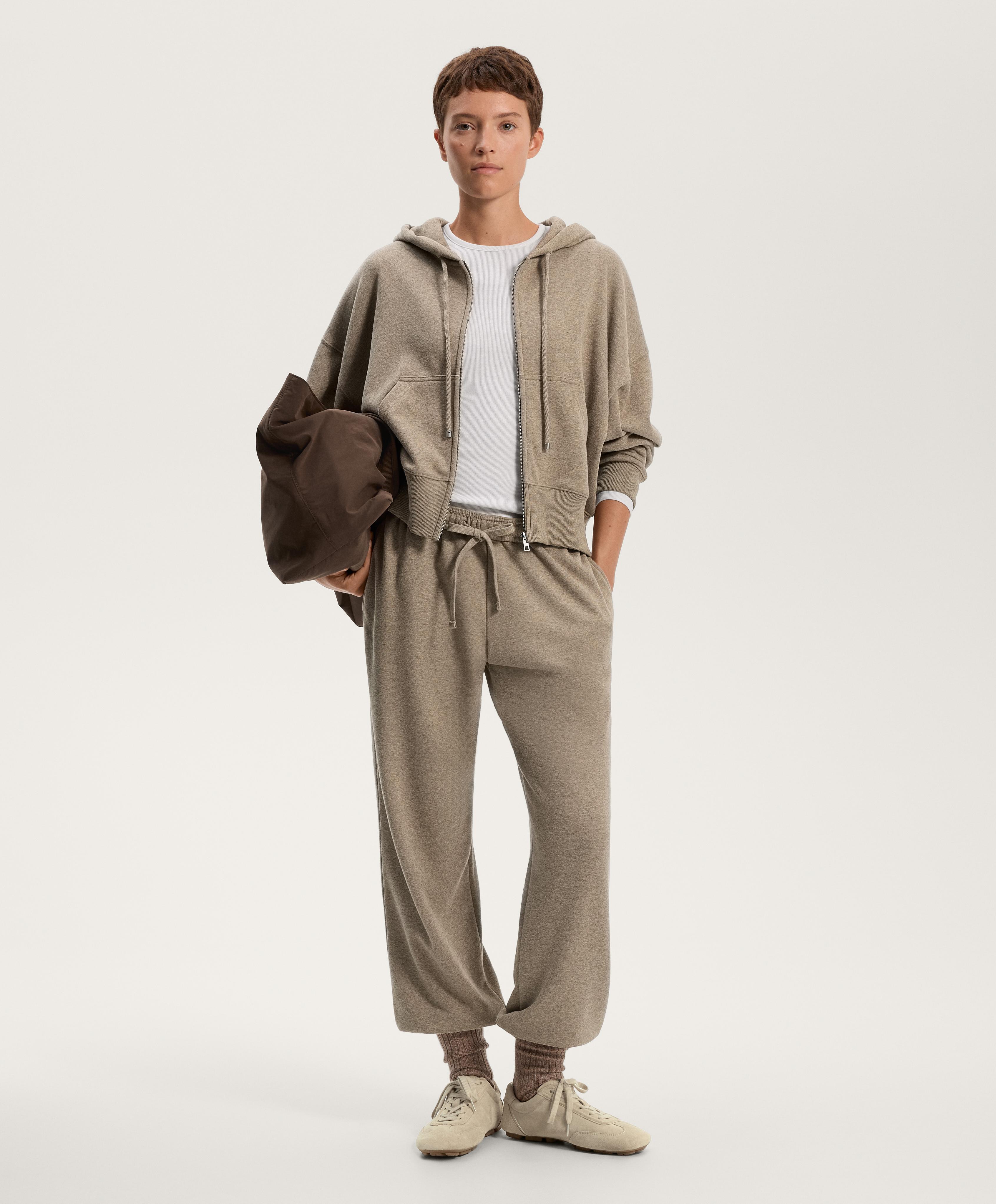 Relaxed fit cotton jogger trousers