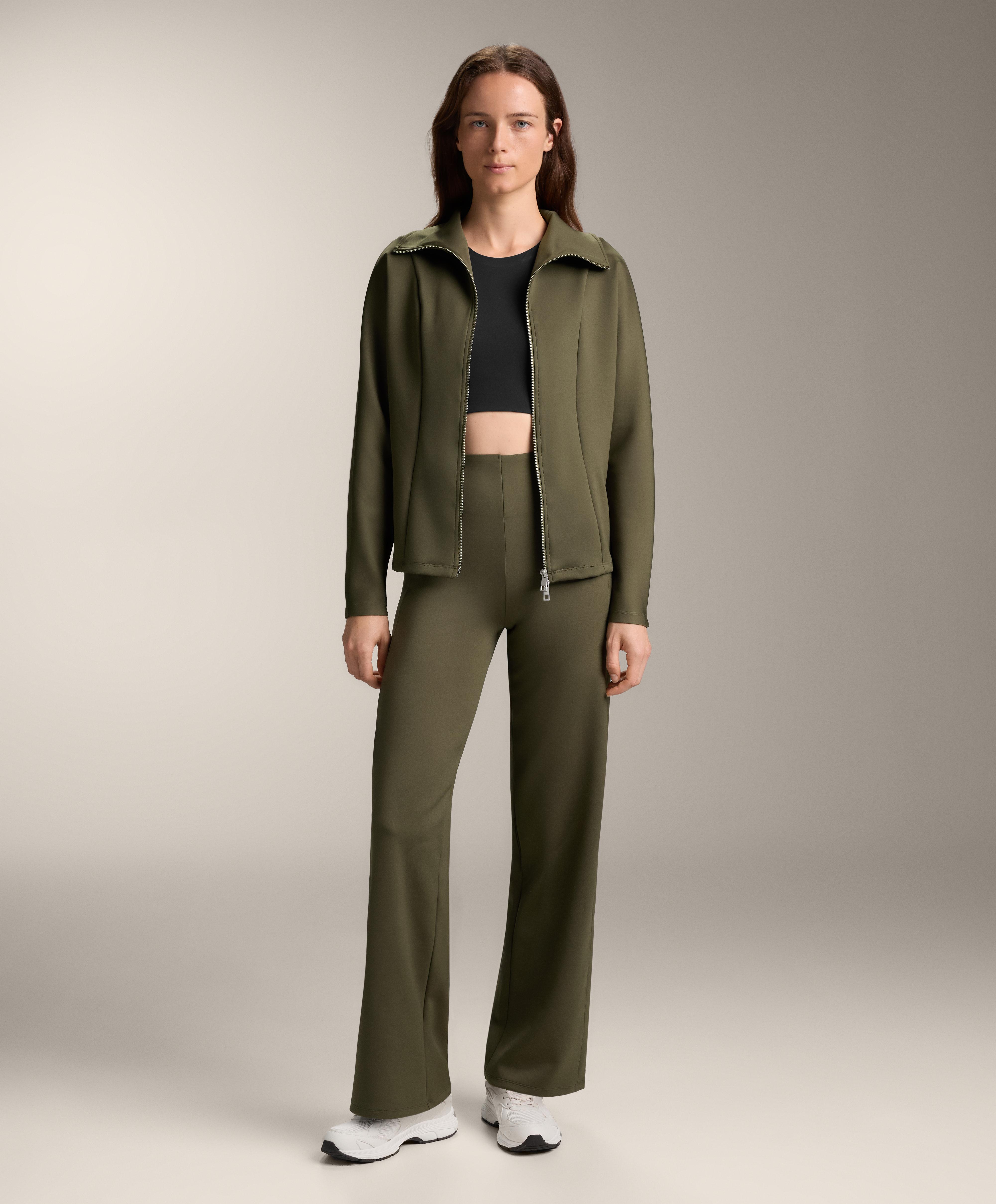 Chaqueta efecto neopreno doble cremallera - Rebajas