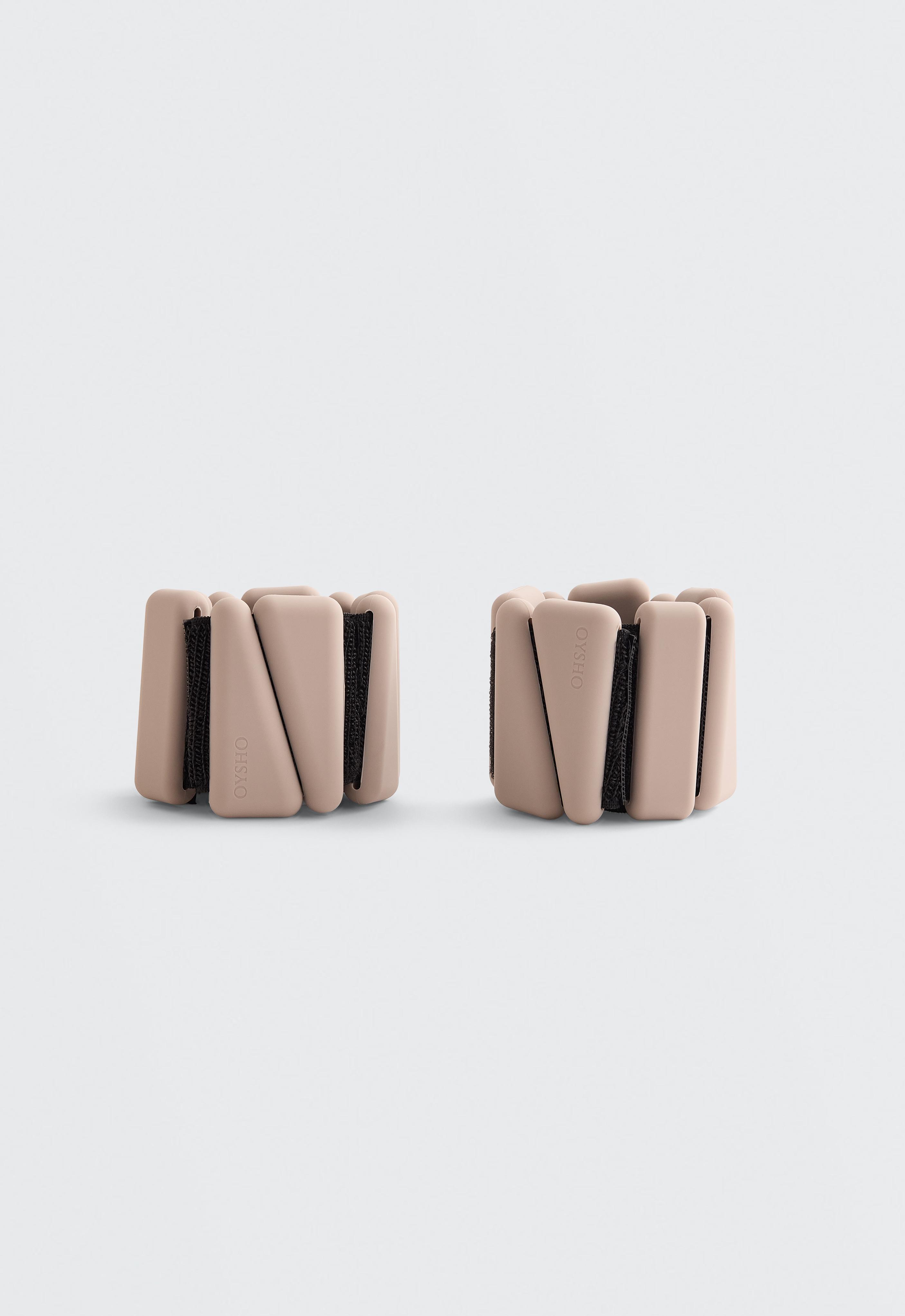 2 pesas tipo brazalete 0,5 kg