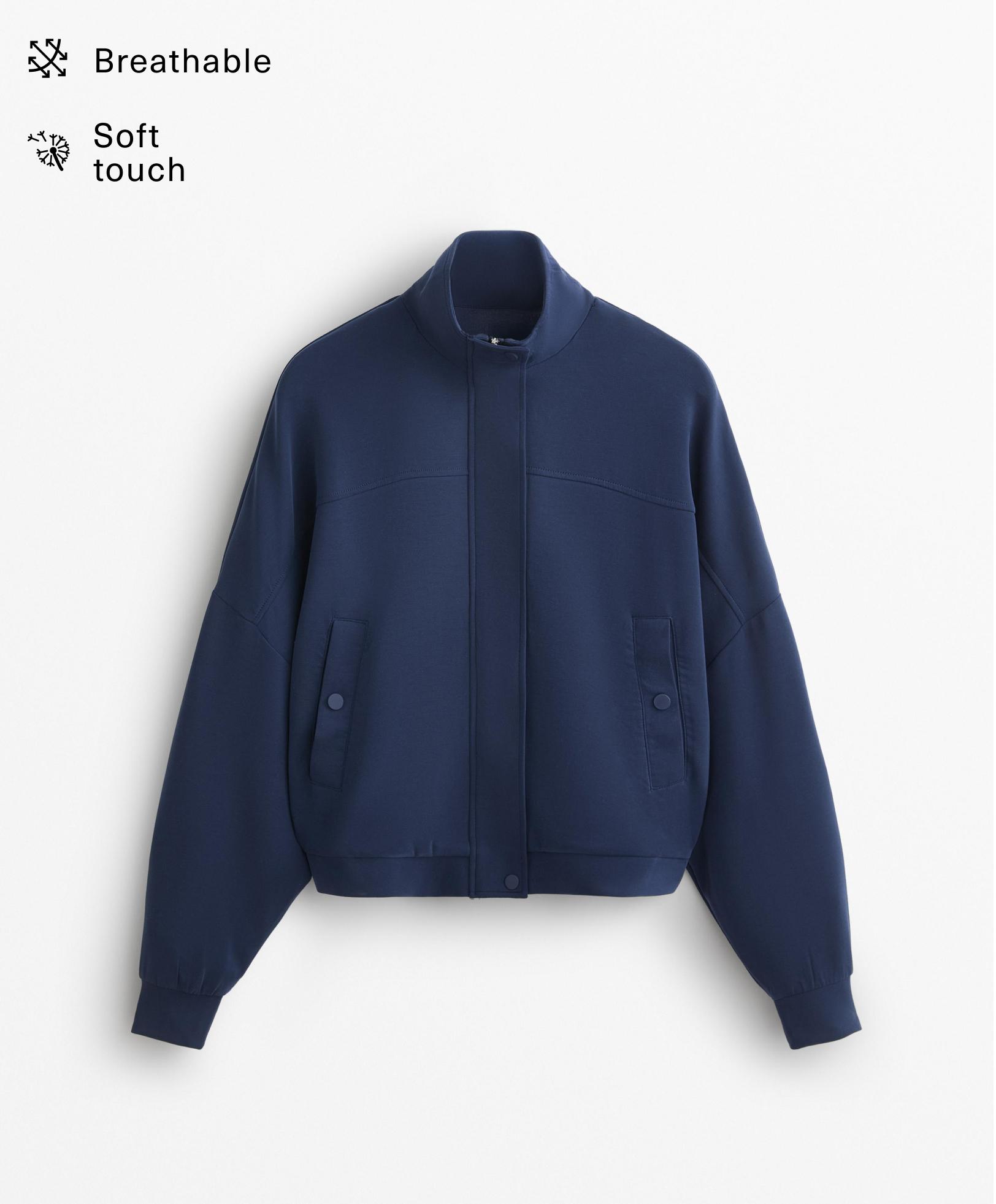 Jacket with soft-touch modal