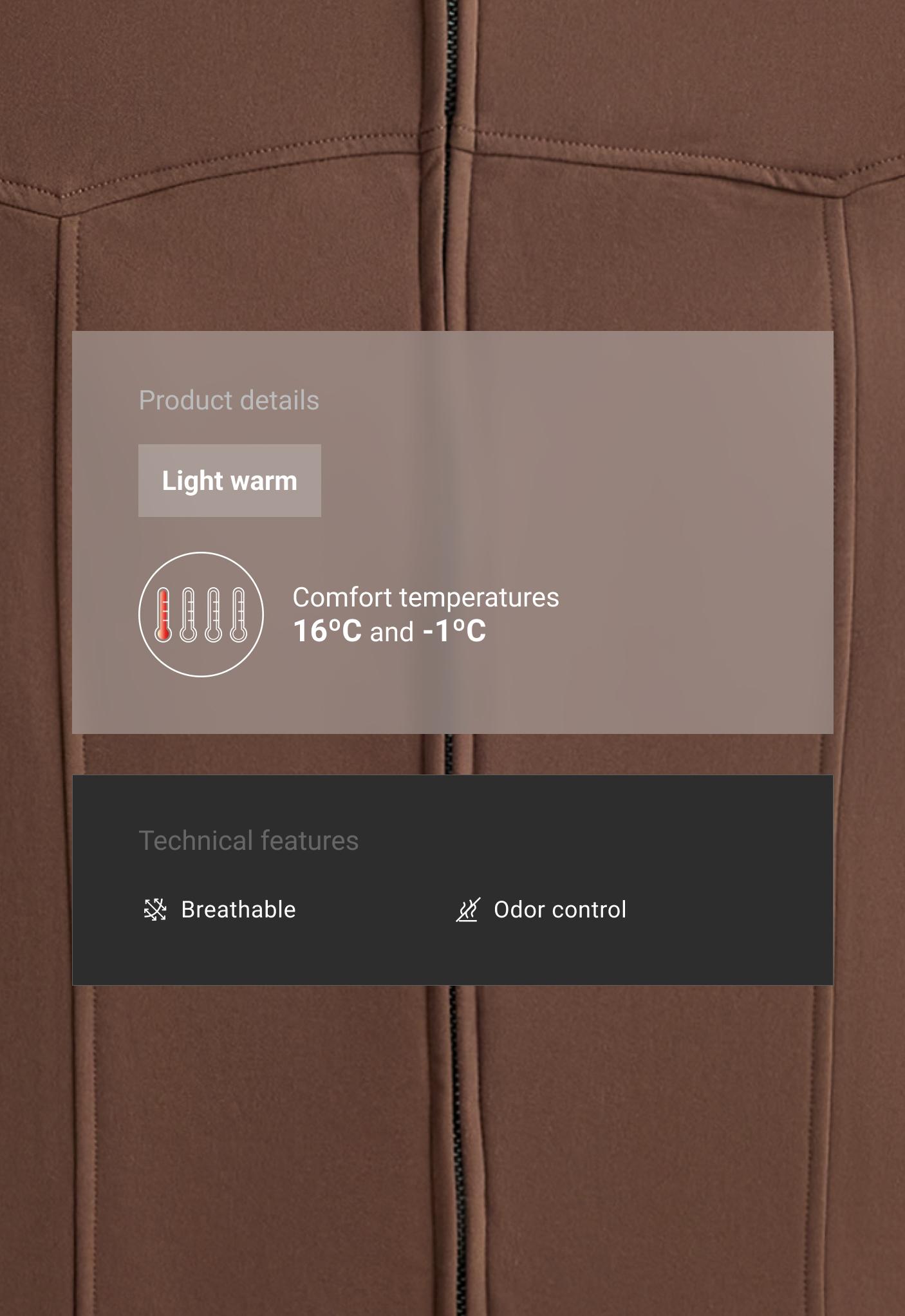 Light warm boxy technical jacket — COCOA