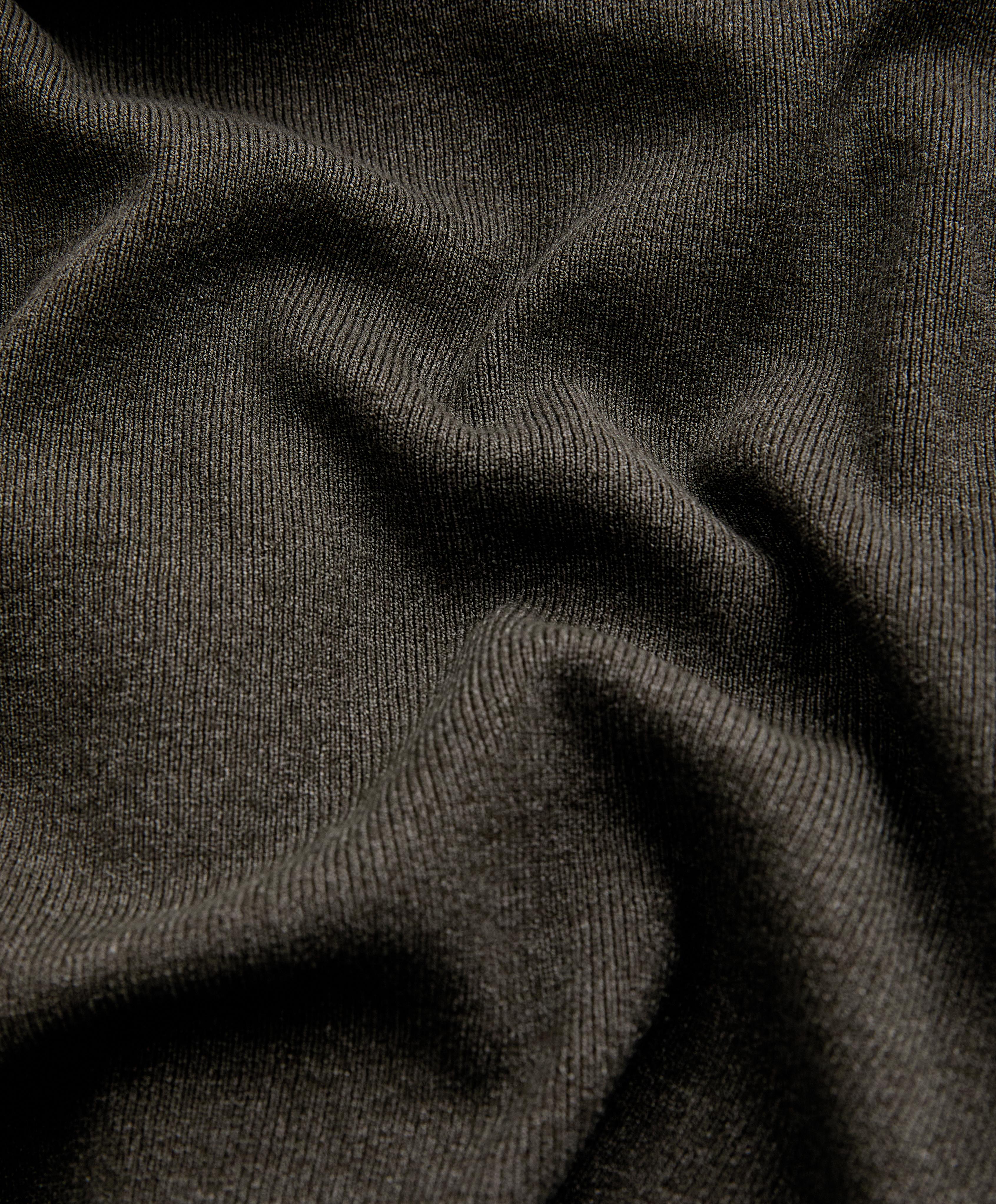 Slim Fit knit jacket with hood — GREEN