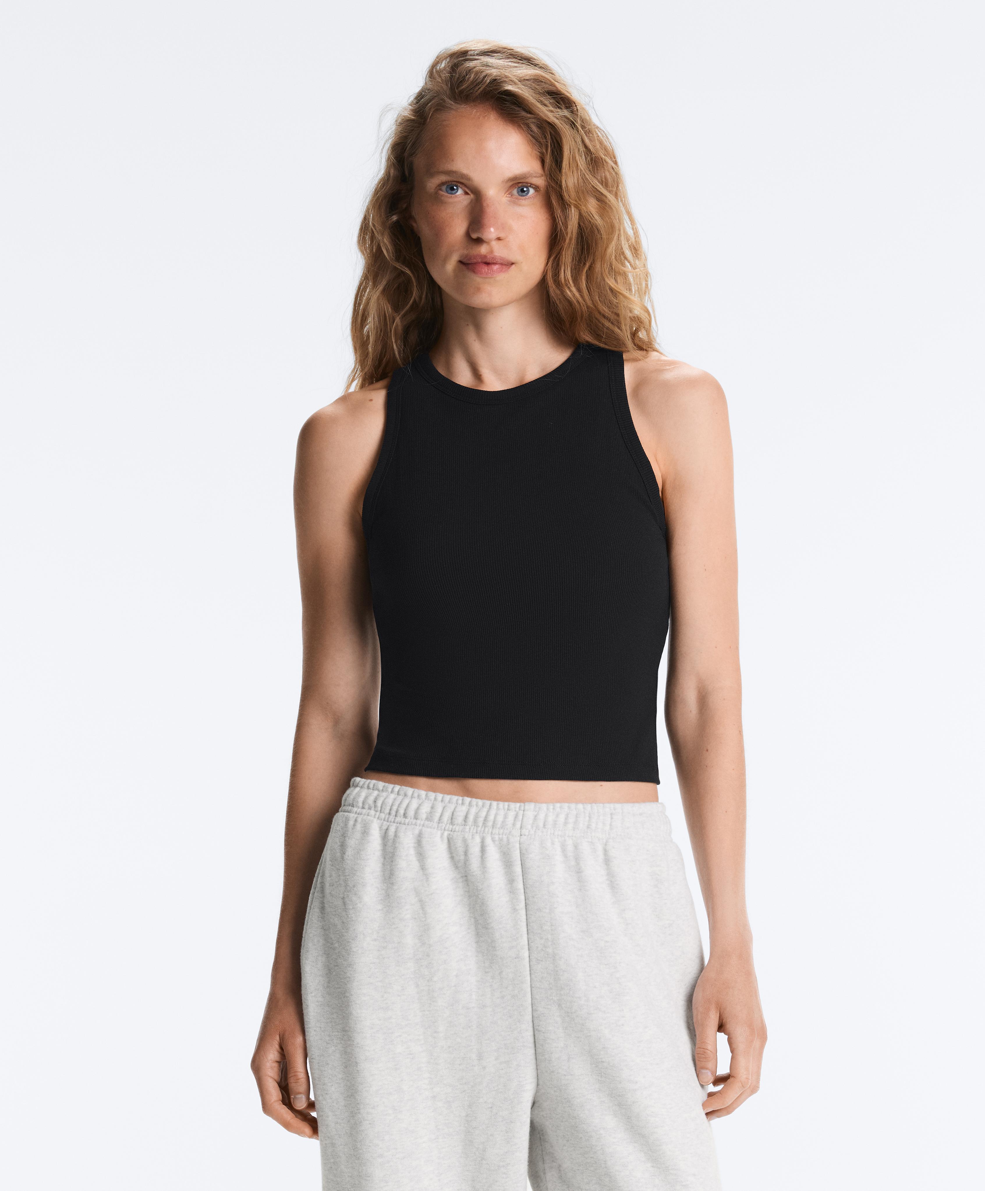 Rib modal blend long tank top Rib modal blend long tank top