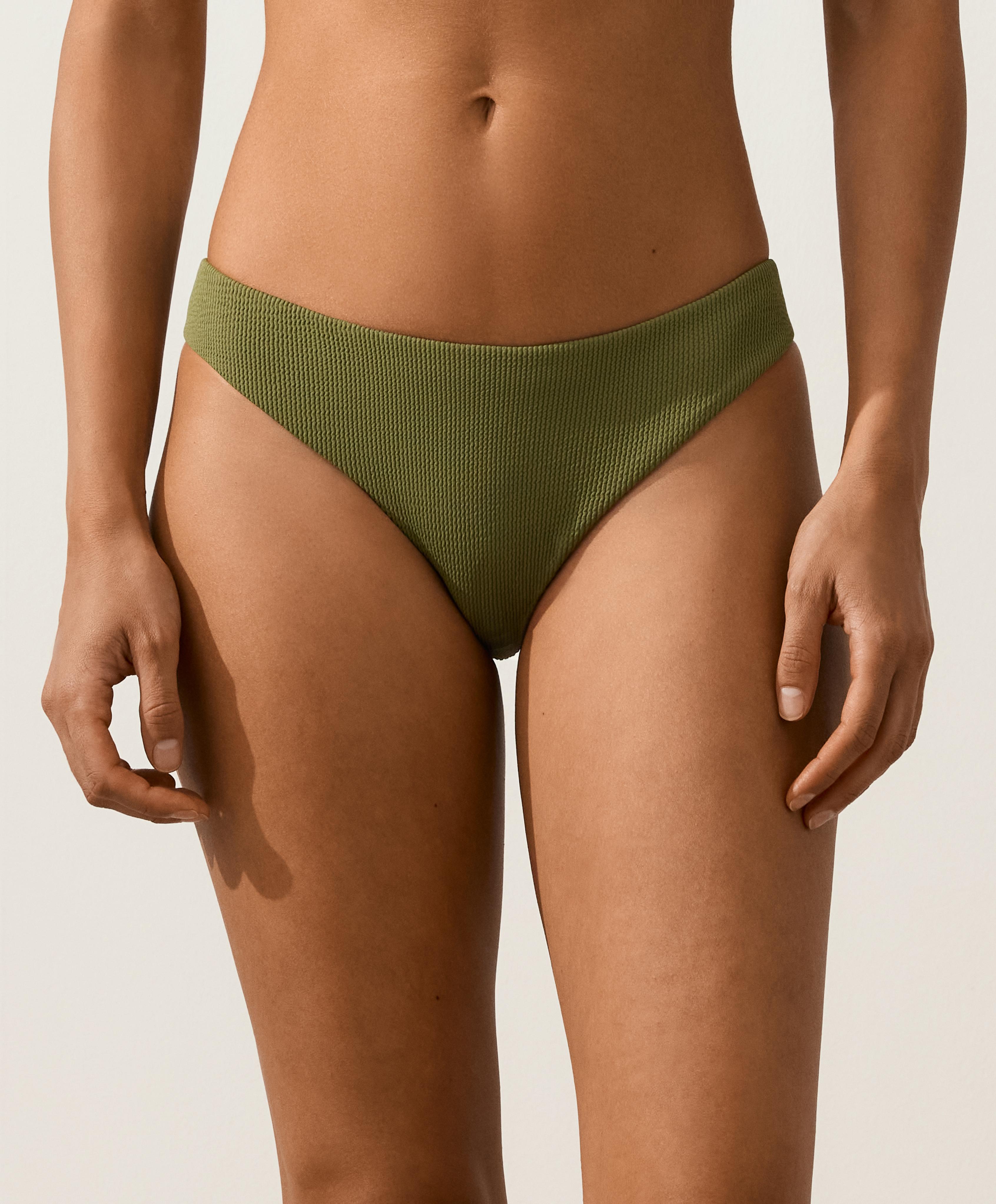 Rib classic bikini briefs — LIGHT KHAKI