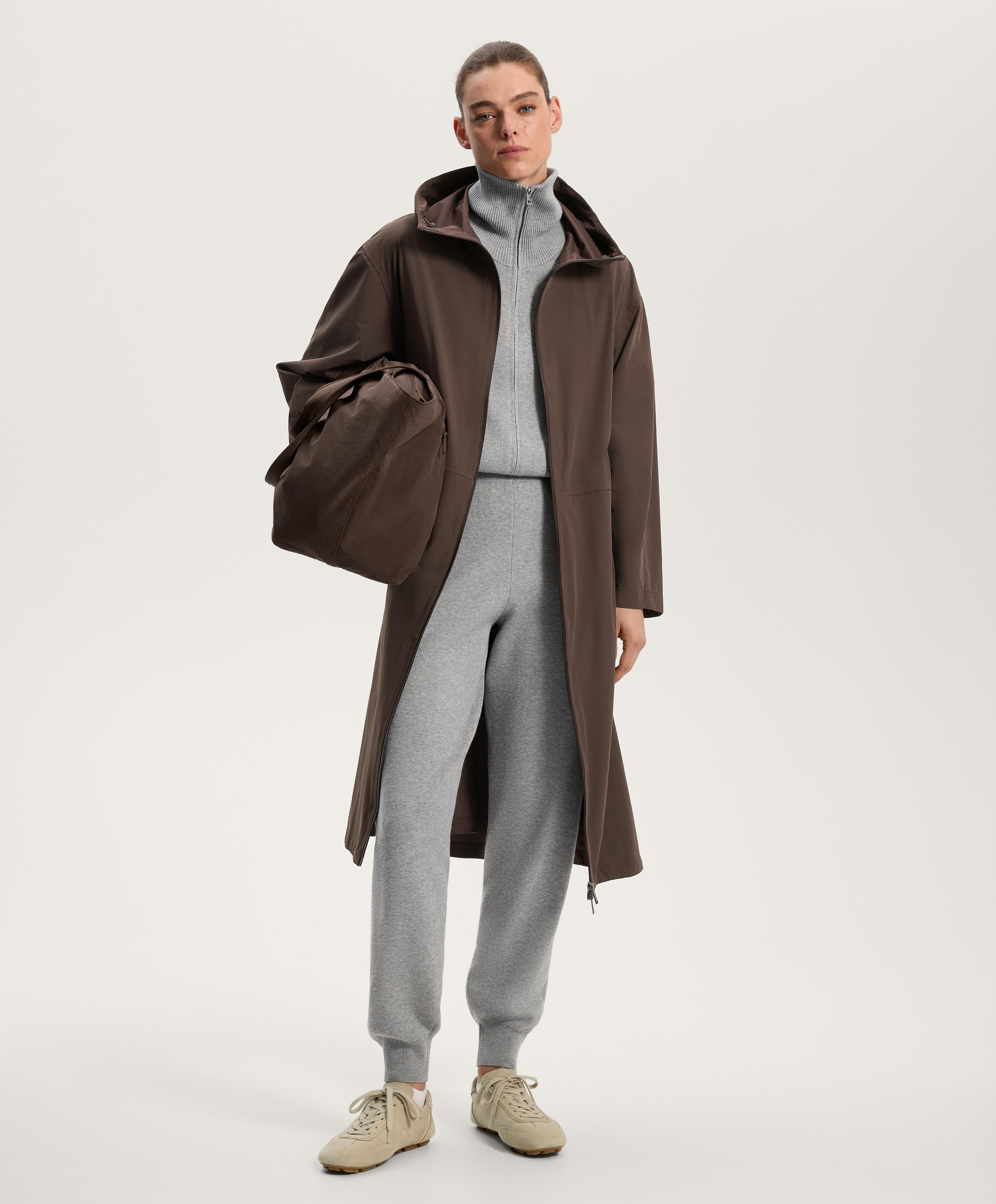 Mono largo punto media cremallera