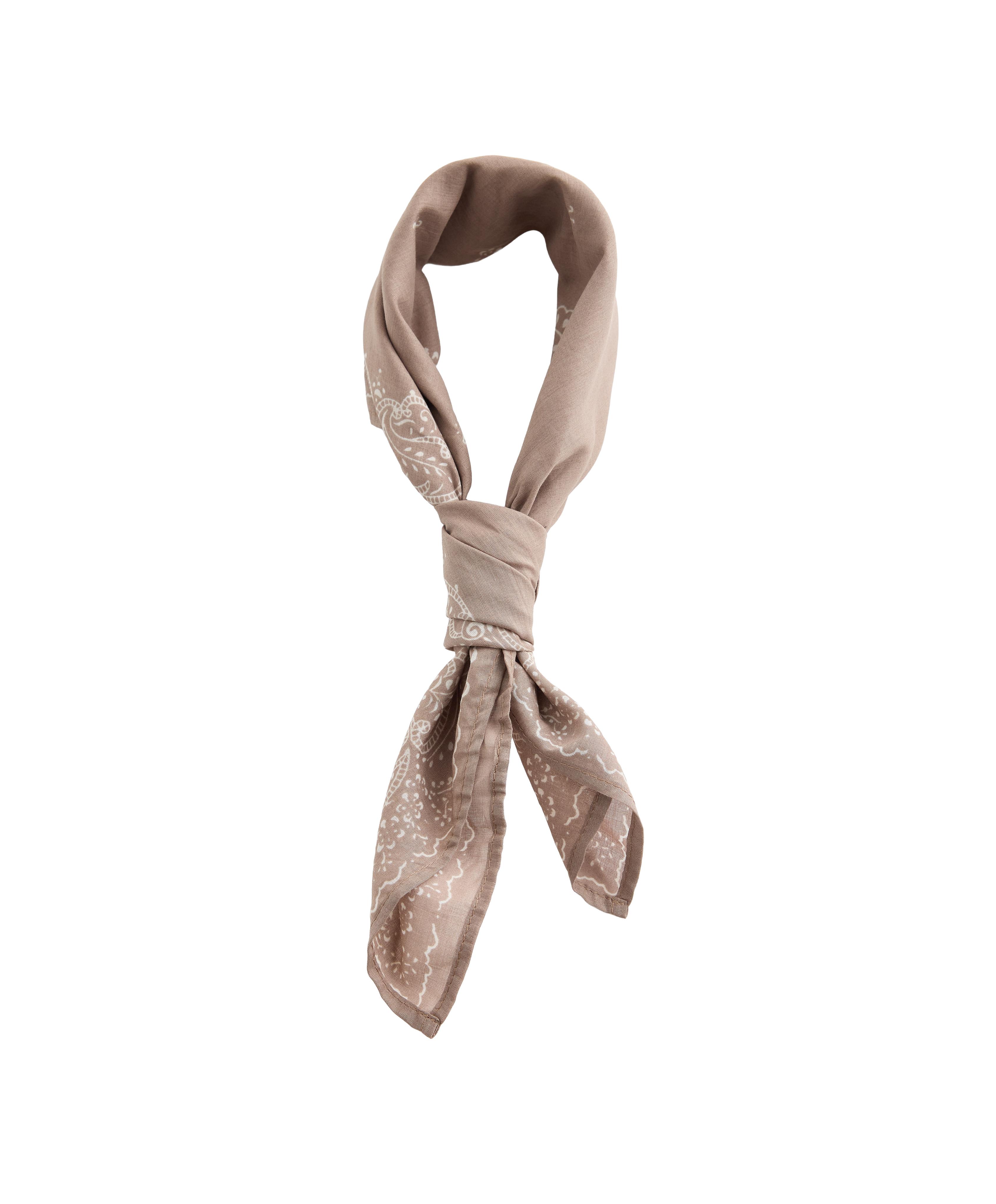 Printed 100% cotton bandana — MINK