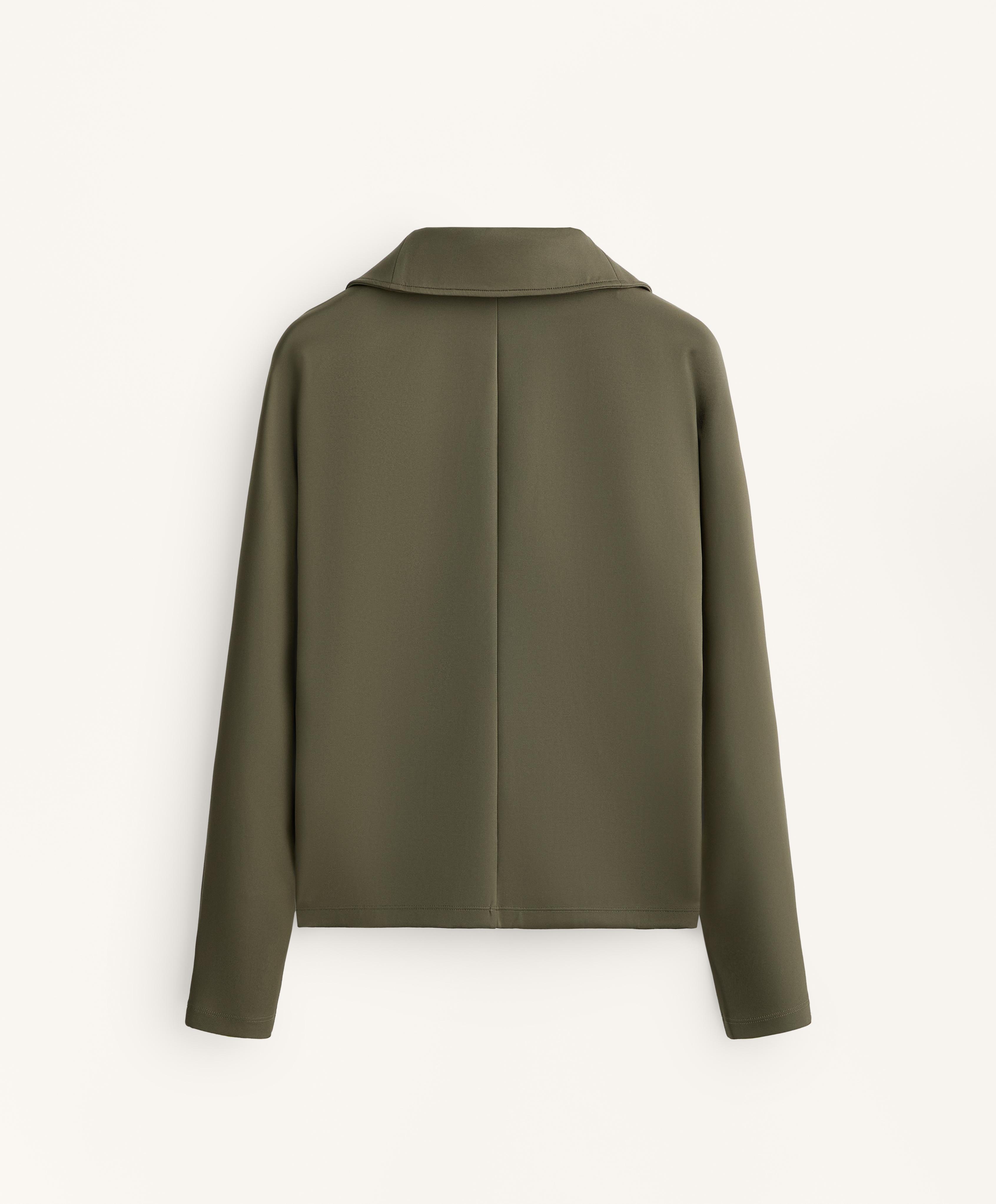 Veste effet néoprène double fermeture éclair