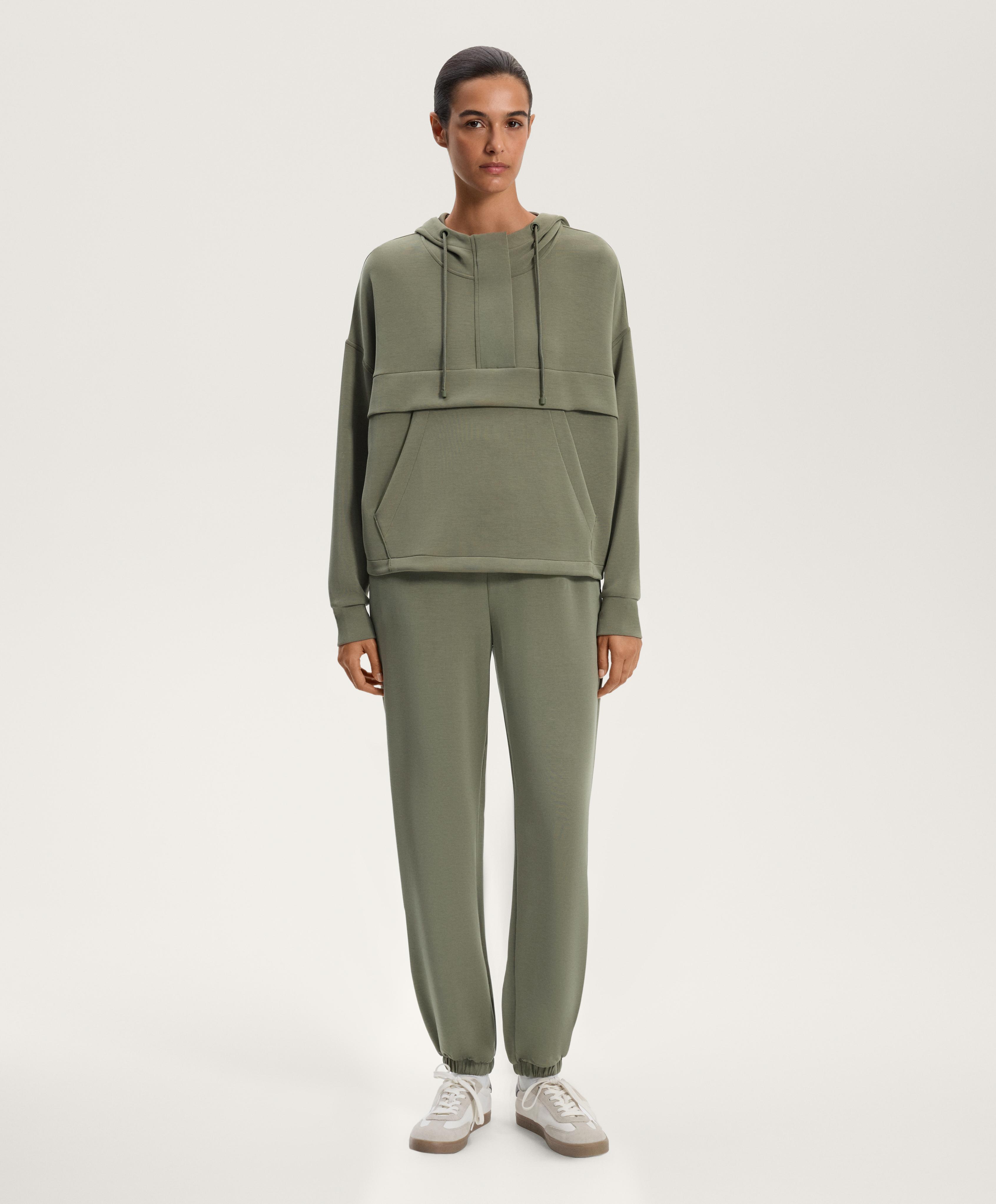 Total look jogger z modalem, kolor zielony