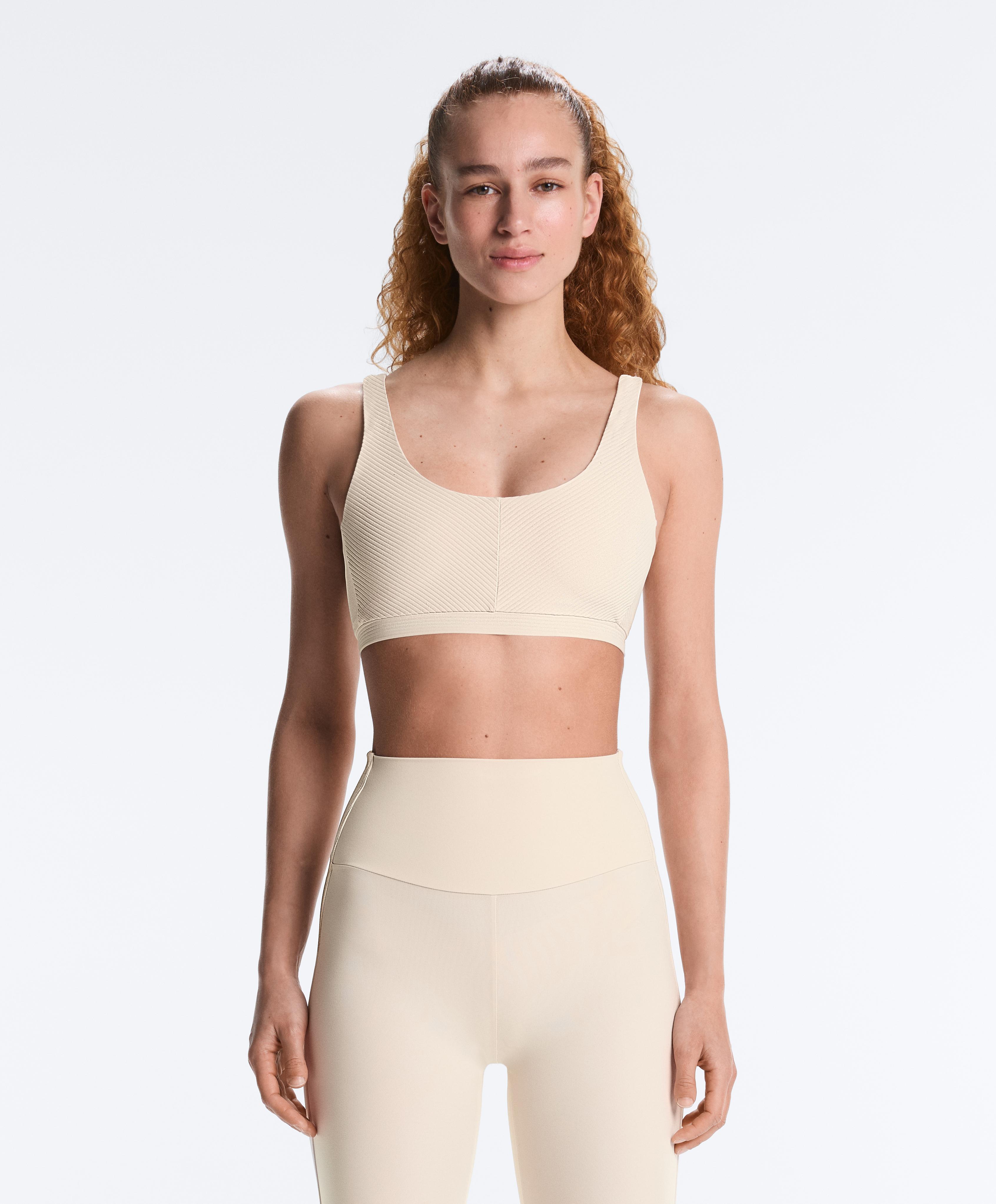 Rib Comfortlux top — PALE BEIGE