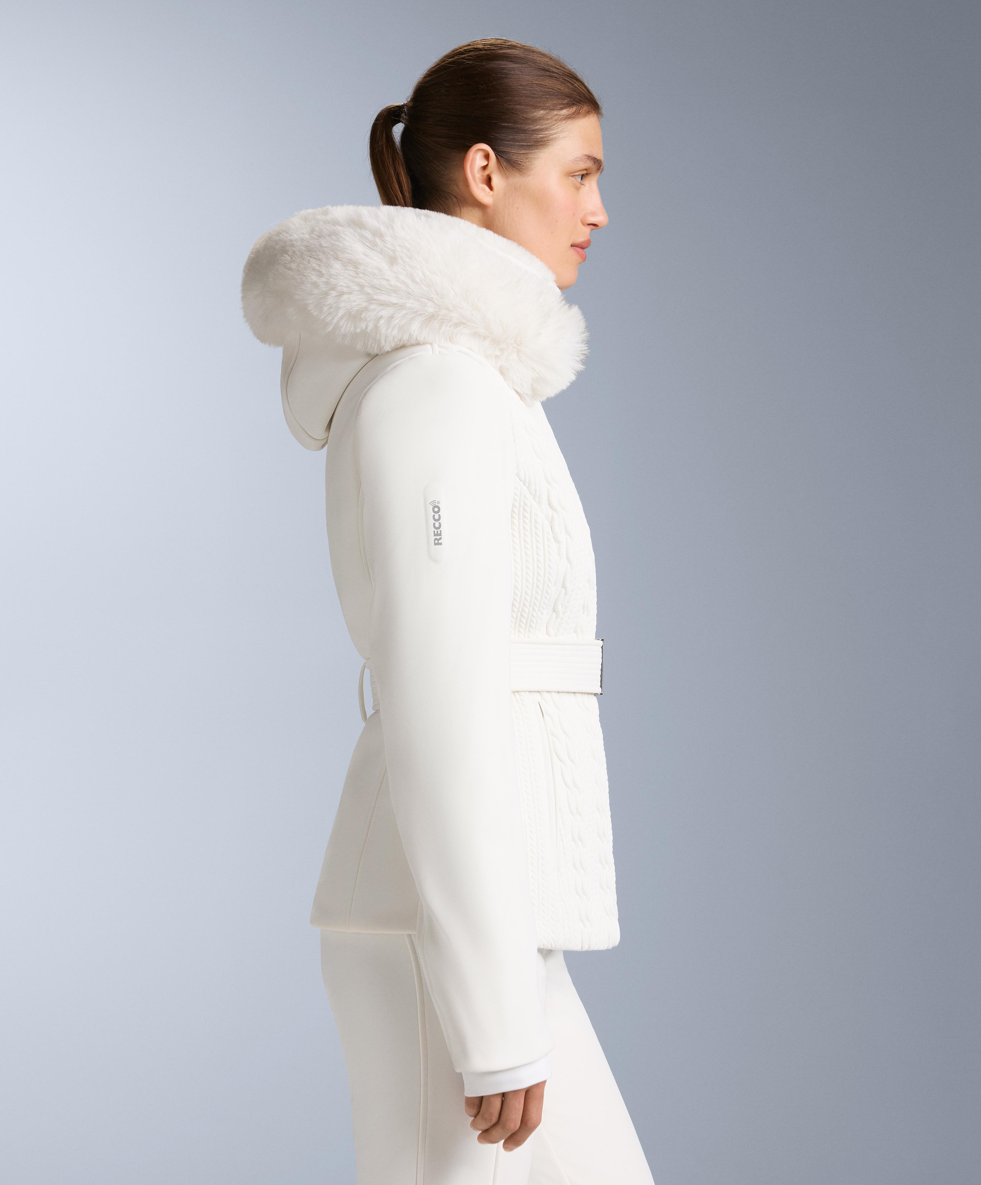 Primaloft® SKI super-slim fit water-resistant jacket — WHITE 