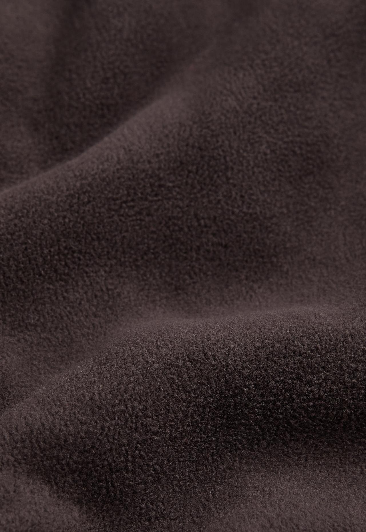Checked faux-shearling jacket — DARK BROWN