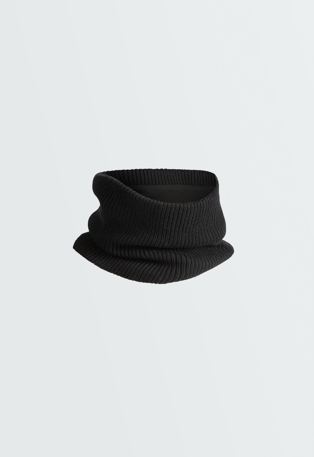 Knit neck warmer — BLACK