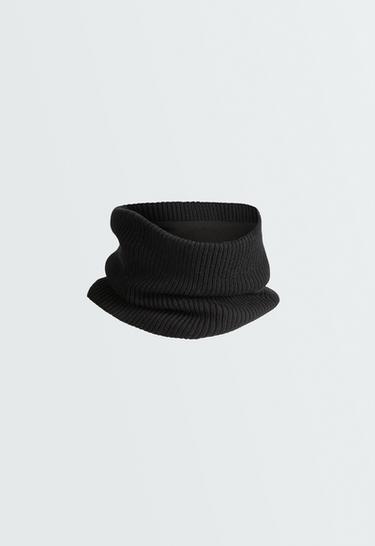 Knit neck warmer — BLACK 1