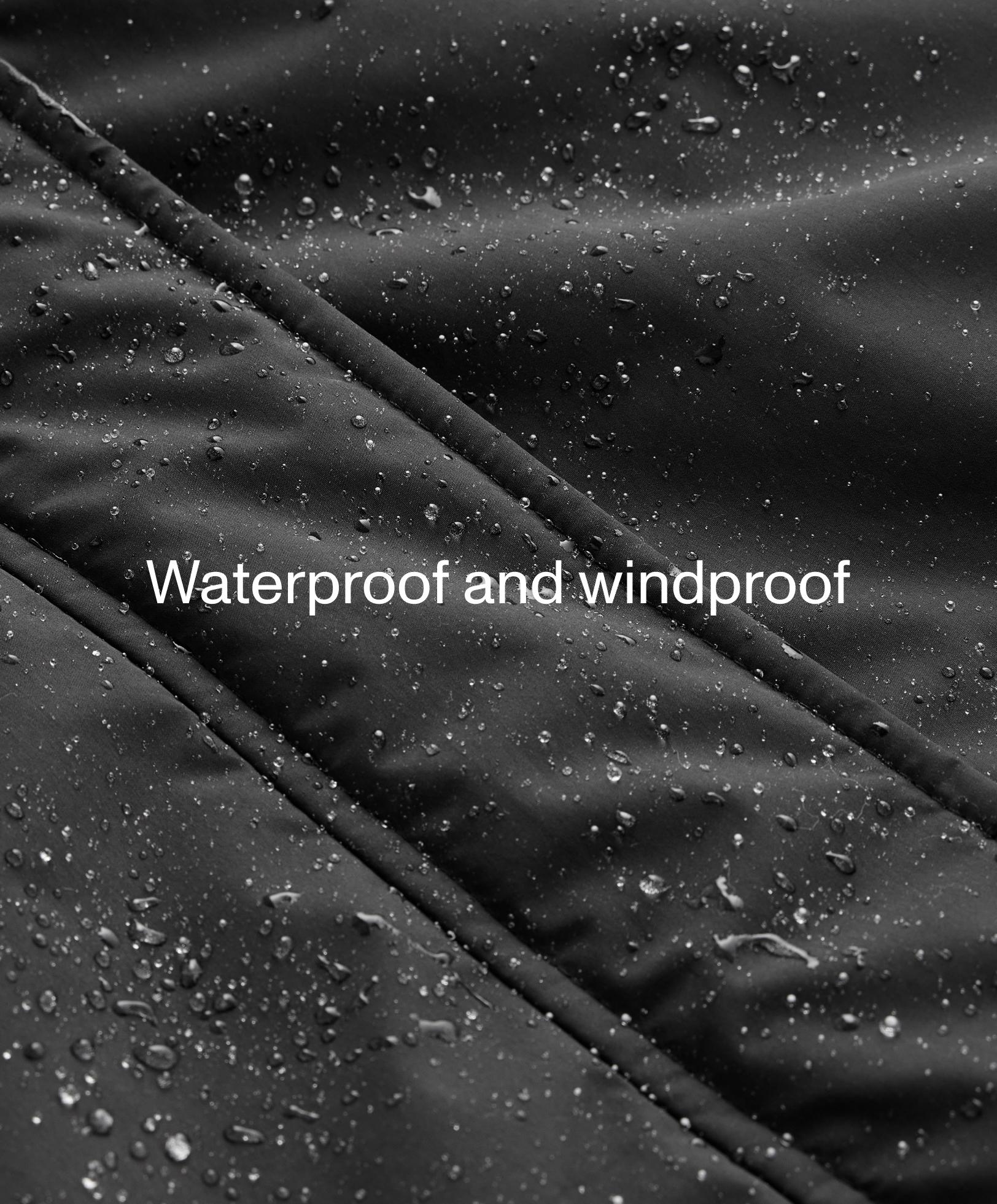 FELLEX® AEROGEL 10K waterproof long padded jacket — BLACK