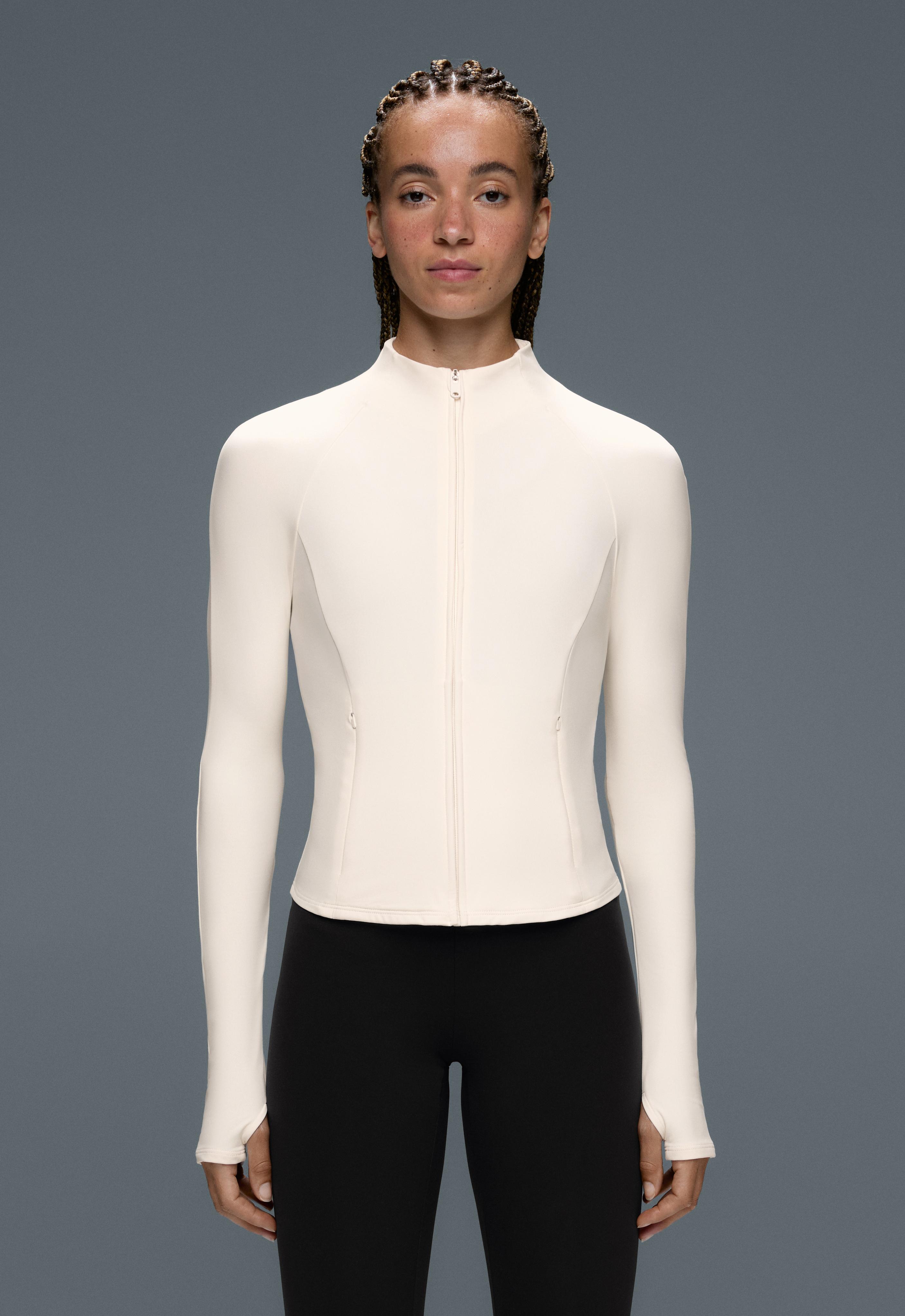 Light warm technical jacket — PALE ECRU
