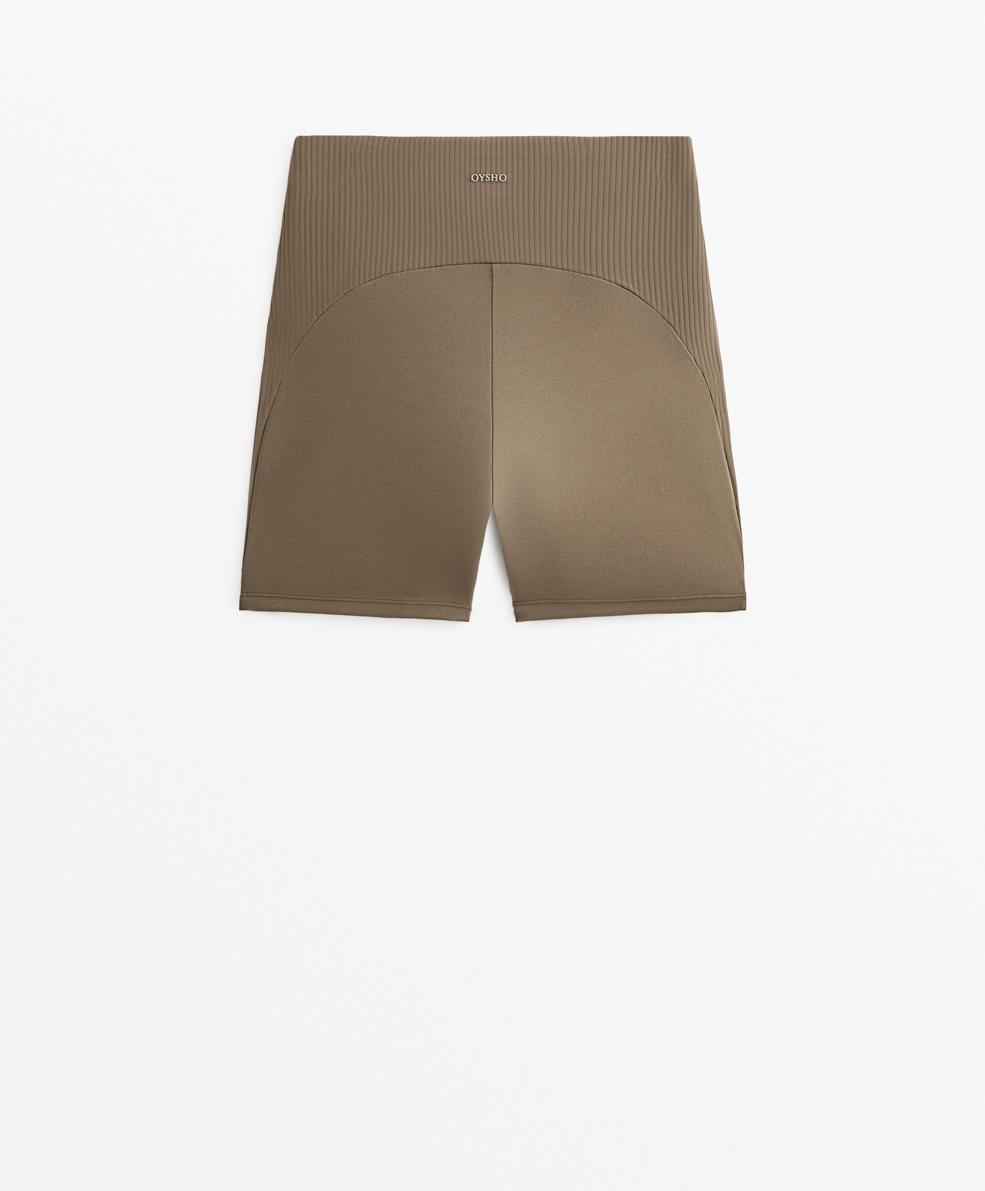 Comfortlux high rise 10cm rib hot pants