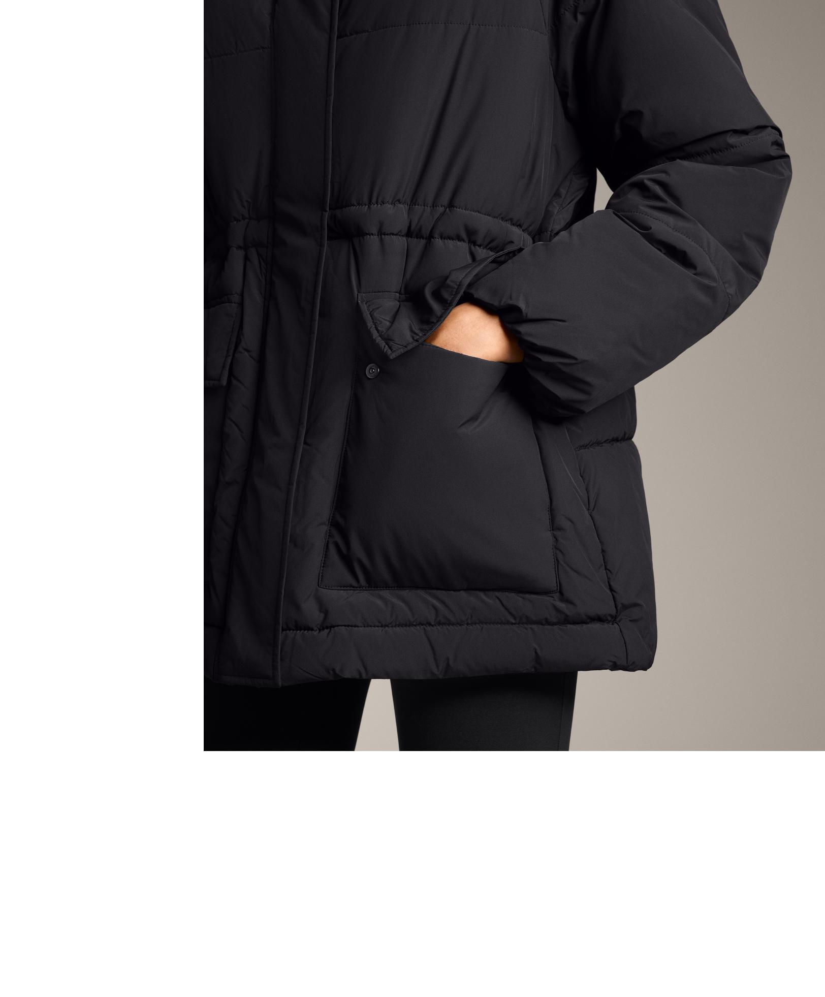 Primaloft® water-repellent padded jacket — BLACK