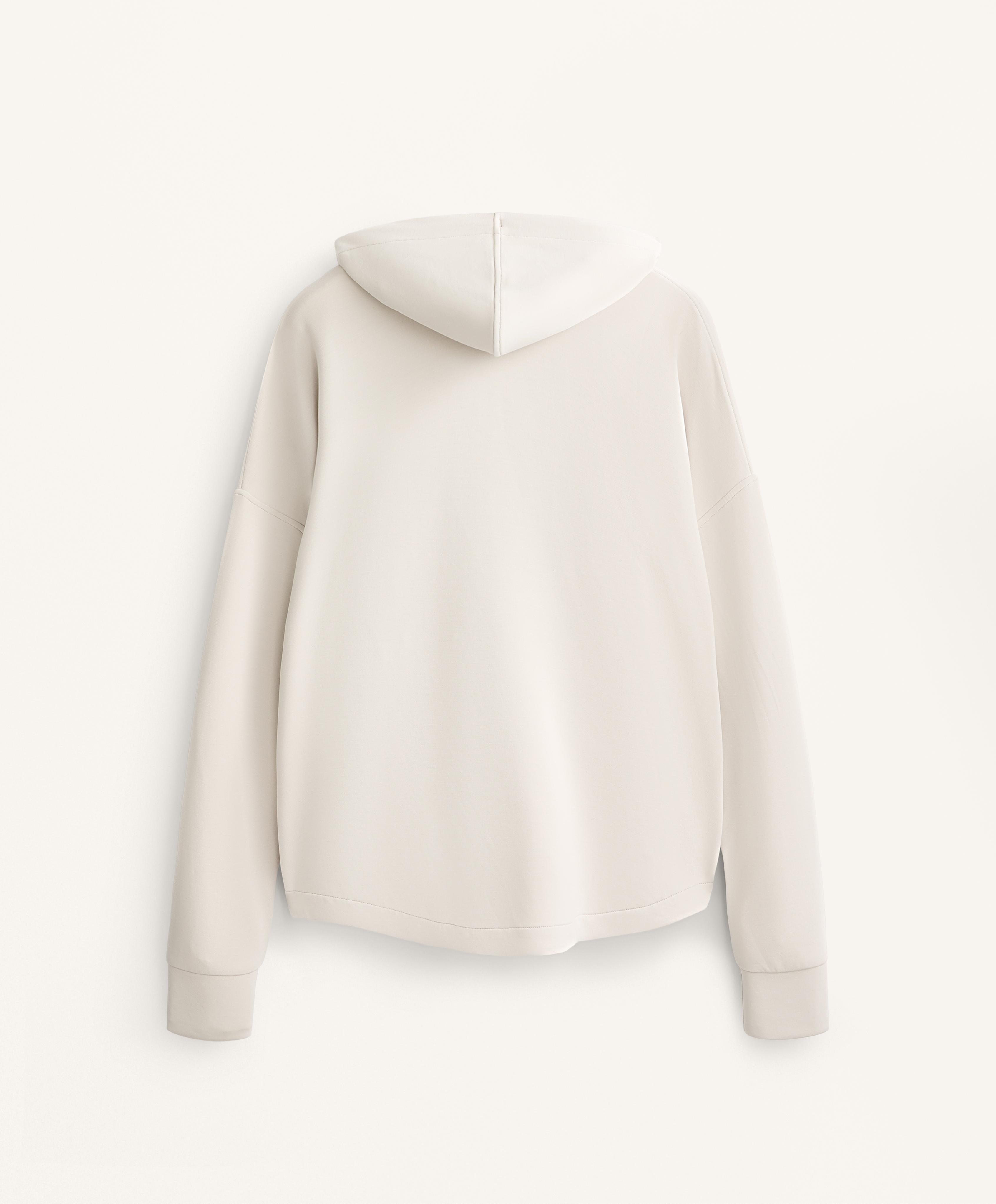 Soft-touch modal zip-up sweatshirt Soft-touch modal zip-up sweatshirt