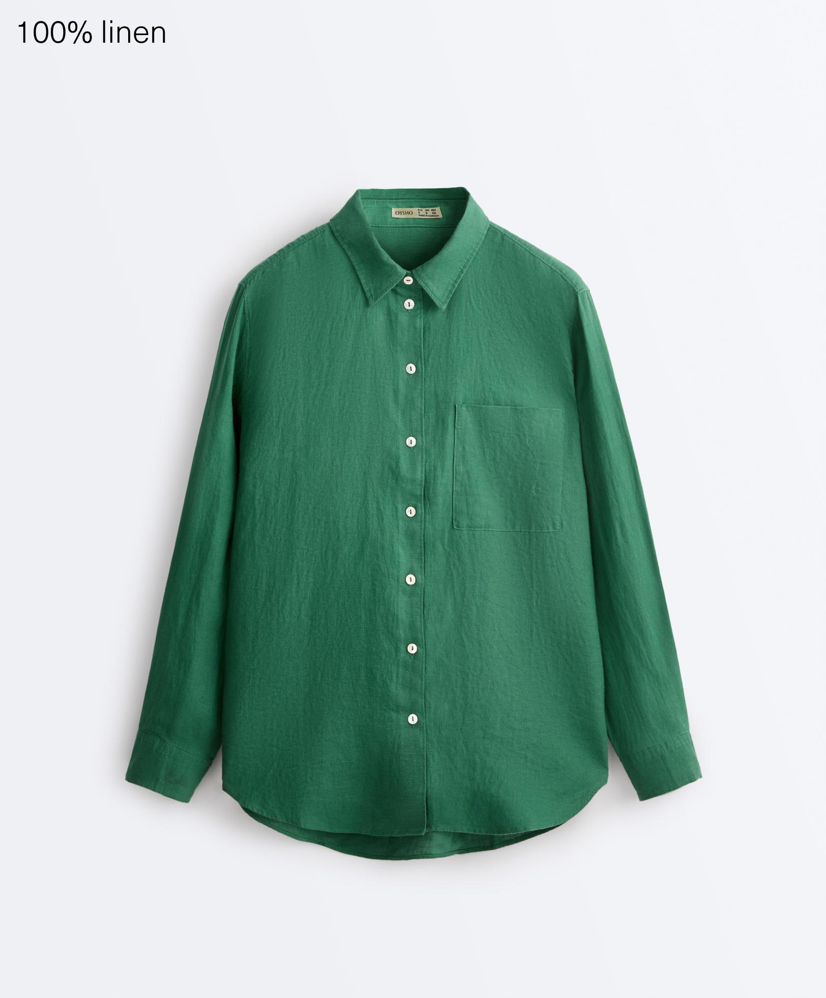 Chemise relaxed 100 % lin Chemise relaxed 100 % lin