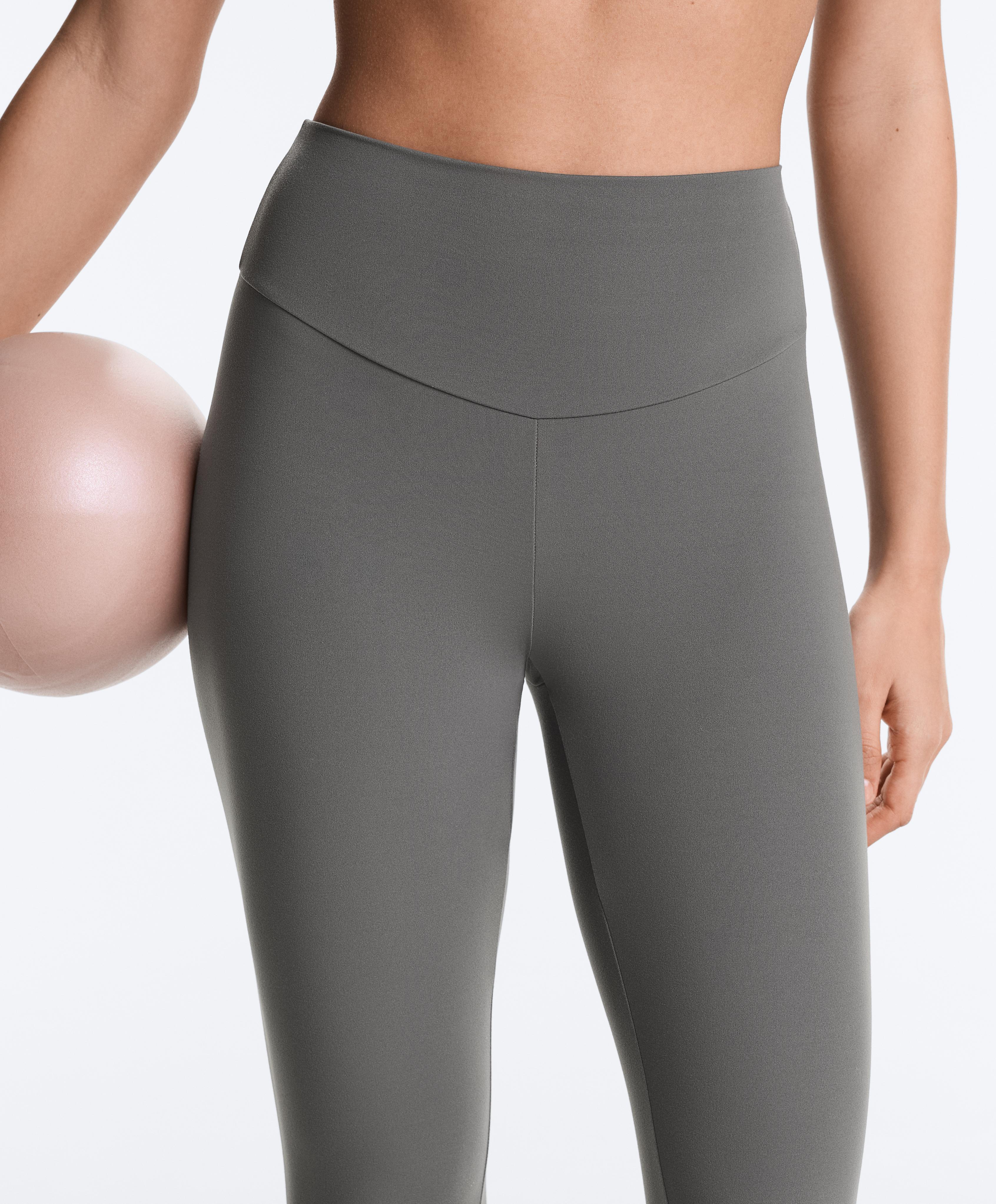 Comfortlux high-waisted ankle-length leggings — MID GREY