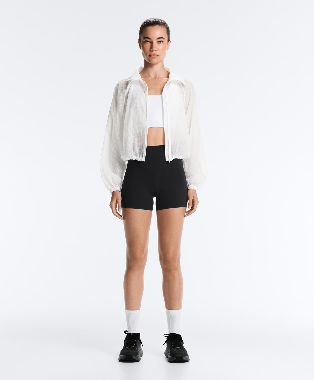 Check track jacket — WHITE 