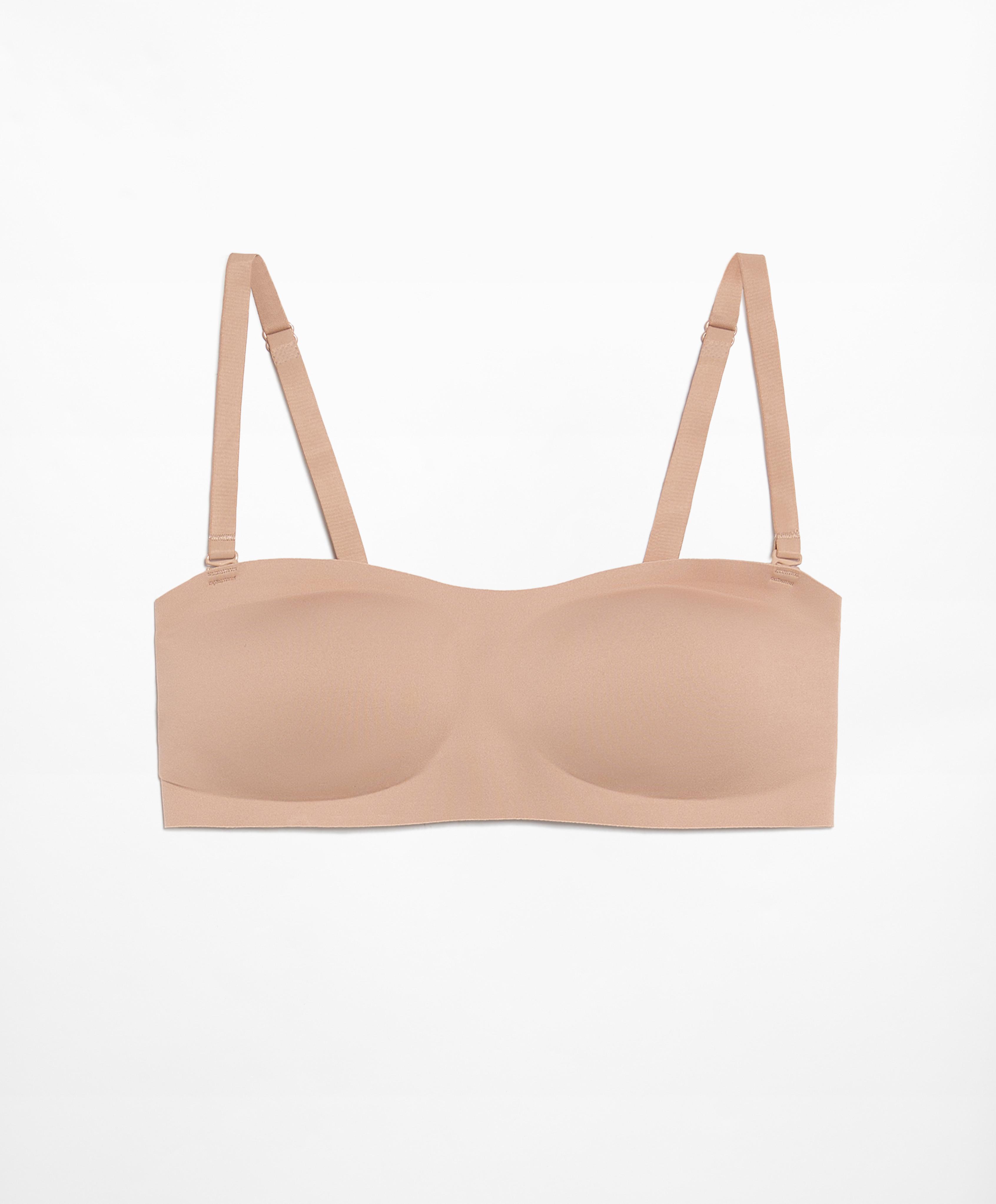 Sujetador bandeau invisible laser cut