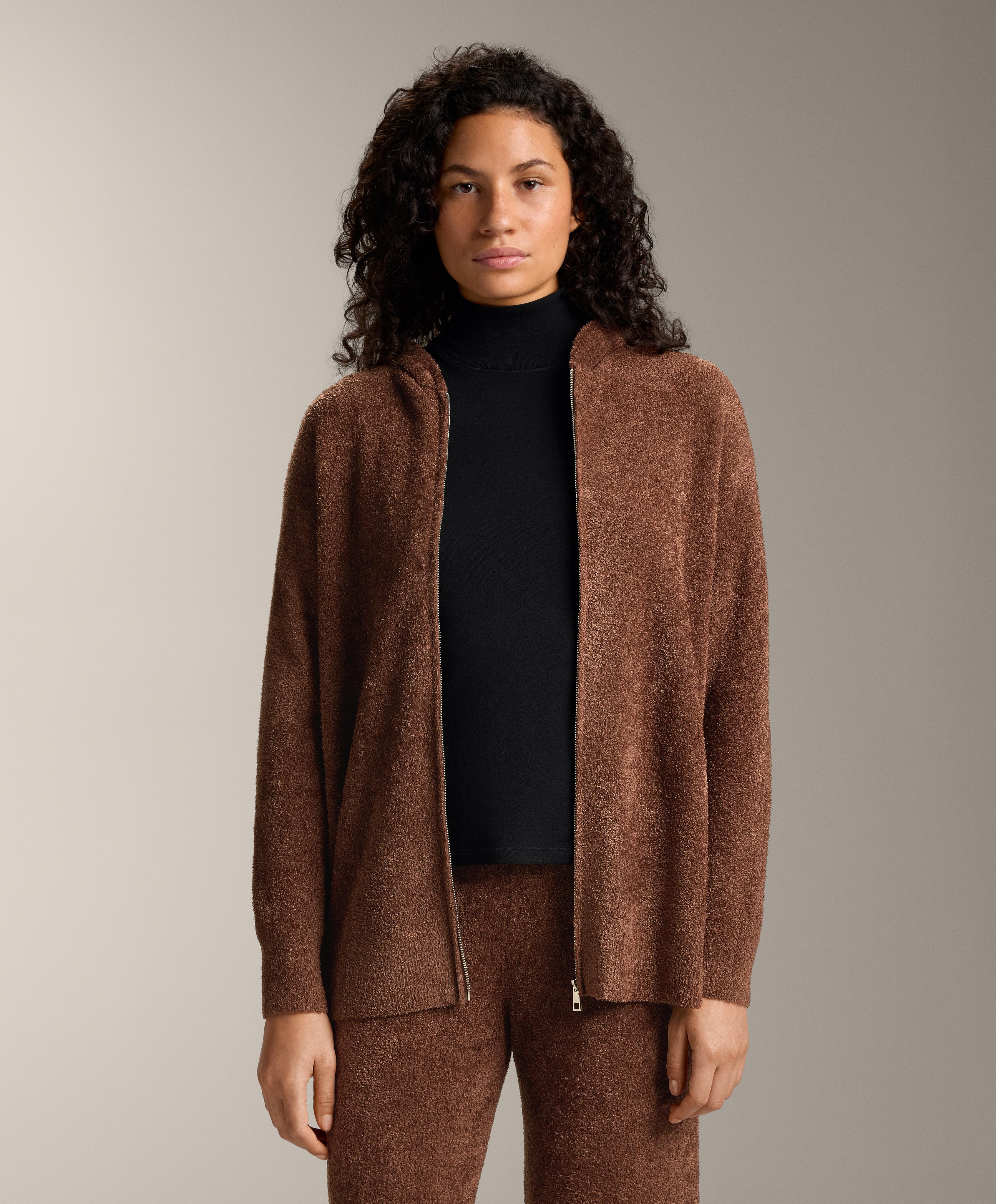 Chunky chenille hooded jacket Chunky chenille hooded jacket