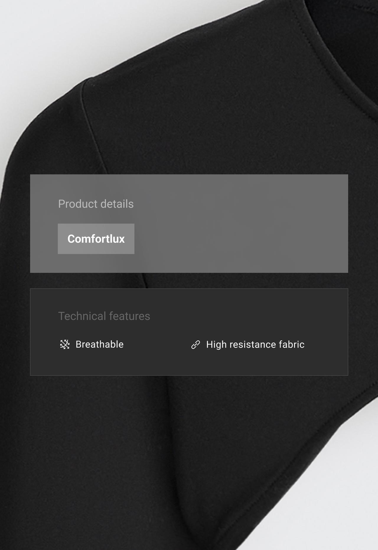 Comfortlux arm warmers, long sleeve — BLACK
